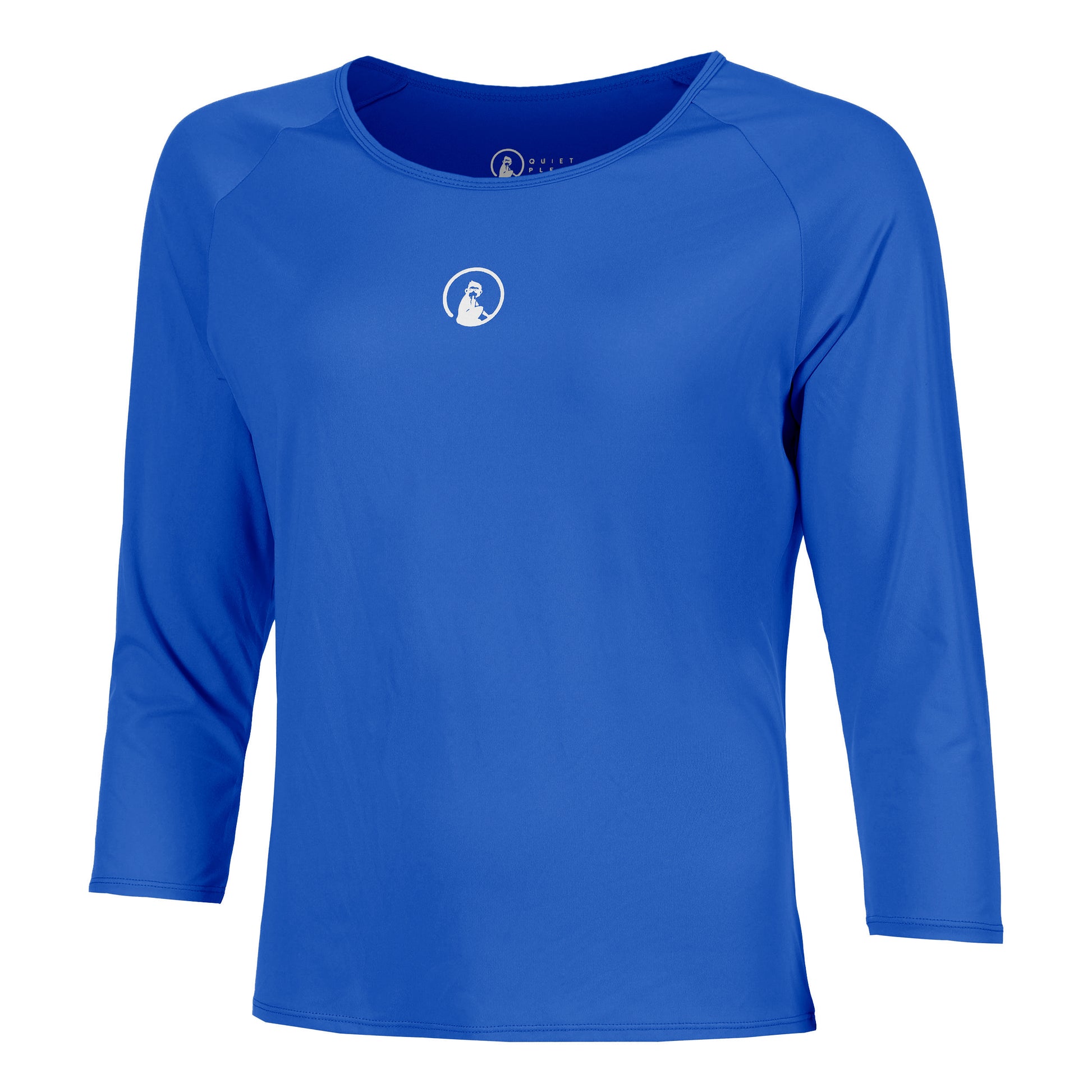 Quiet Please Crush Mixed Manica lunga Donna-blu, bianco