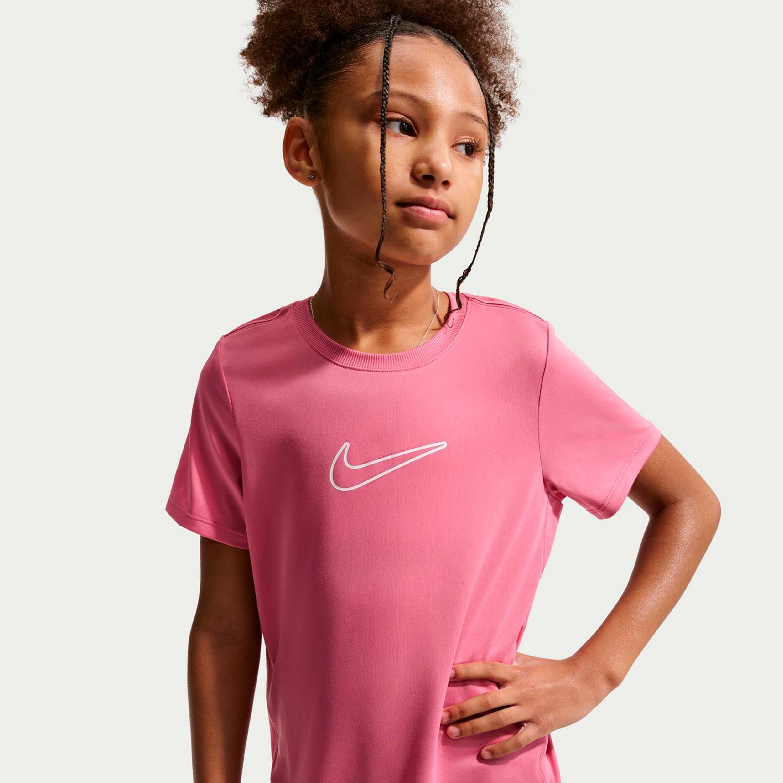 Nike Dri-FIT One Maglietta Bambini - rosa, bacca