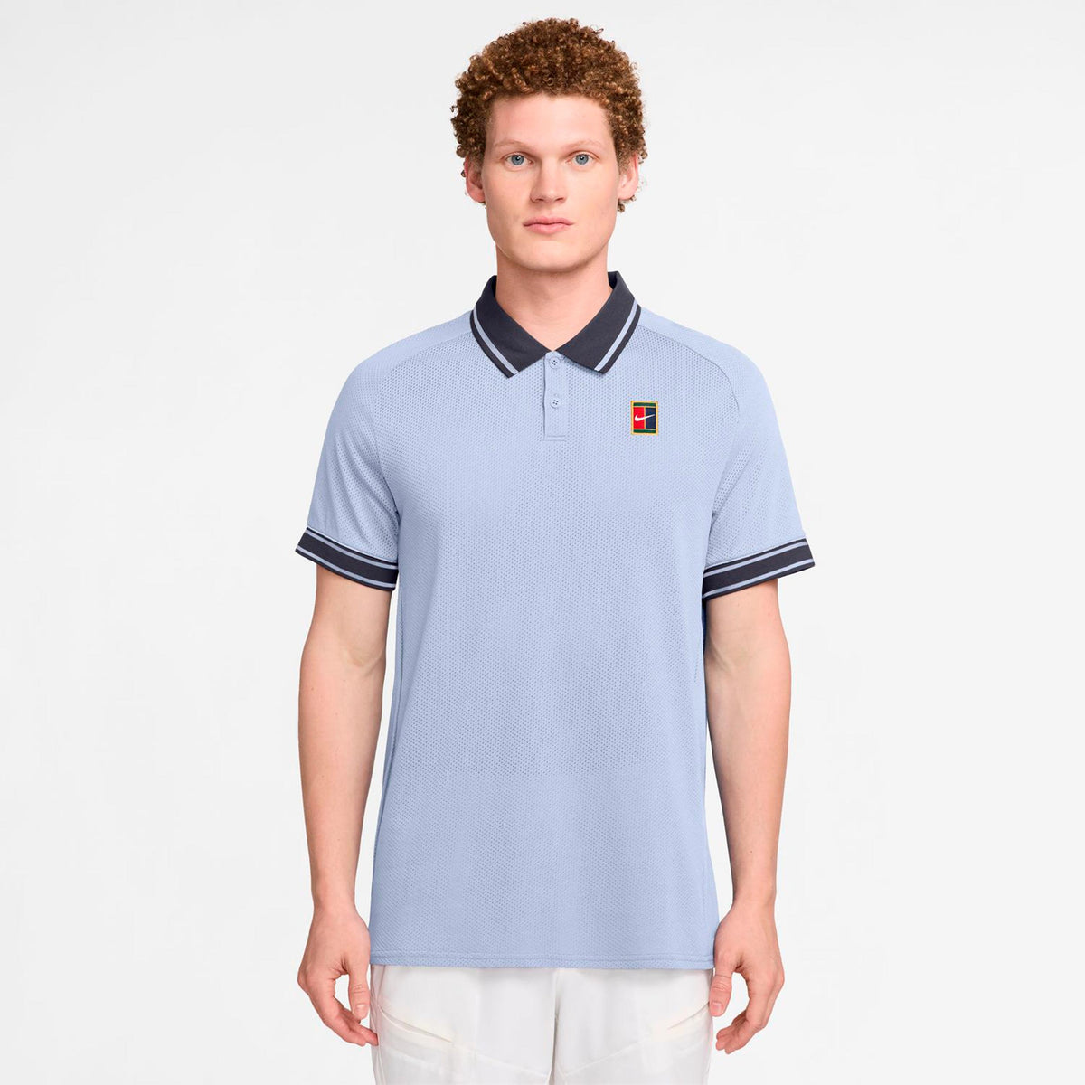 Nike Court Heritage Polo Uomini - grigio-blu