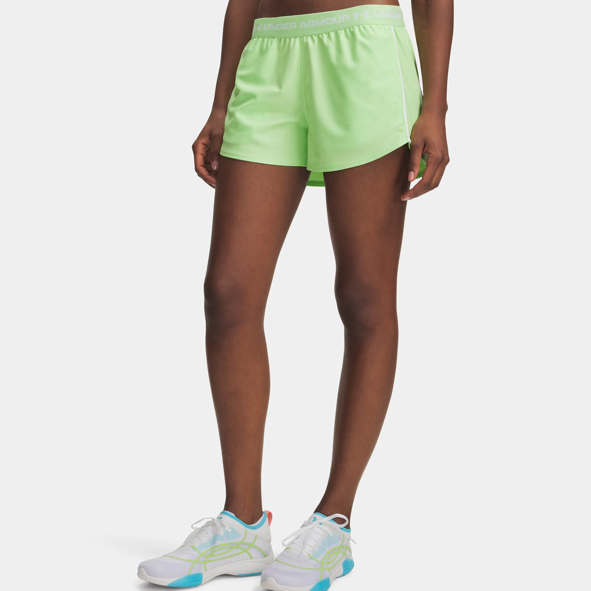 Under Armour Tech Play Up Pantaloncini Donna-verde, verde scuro