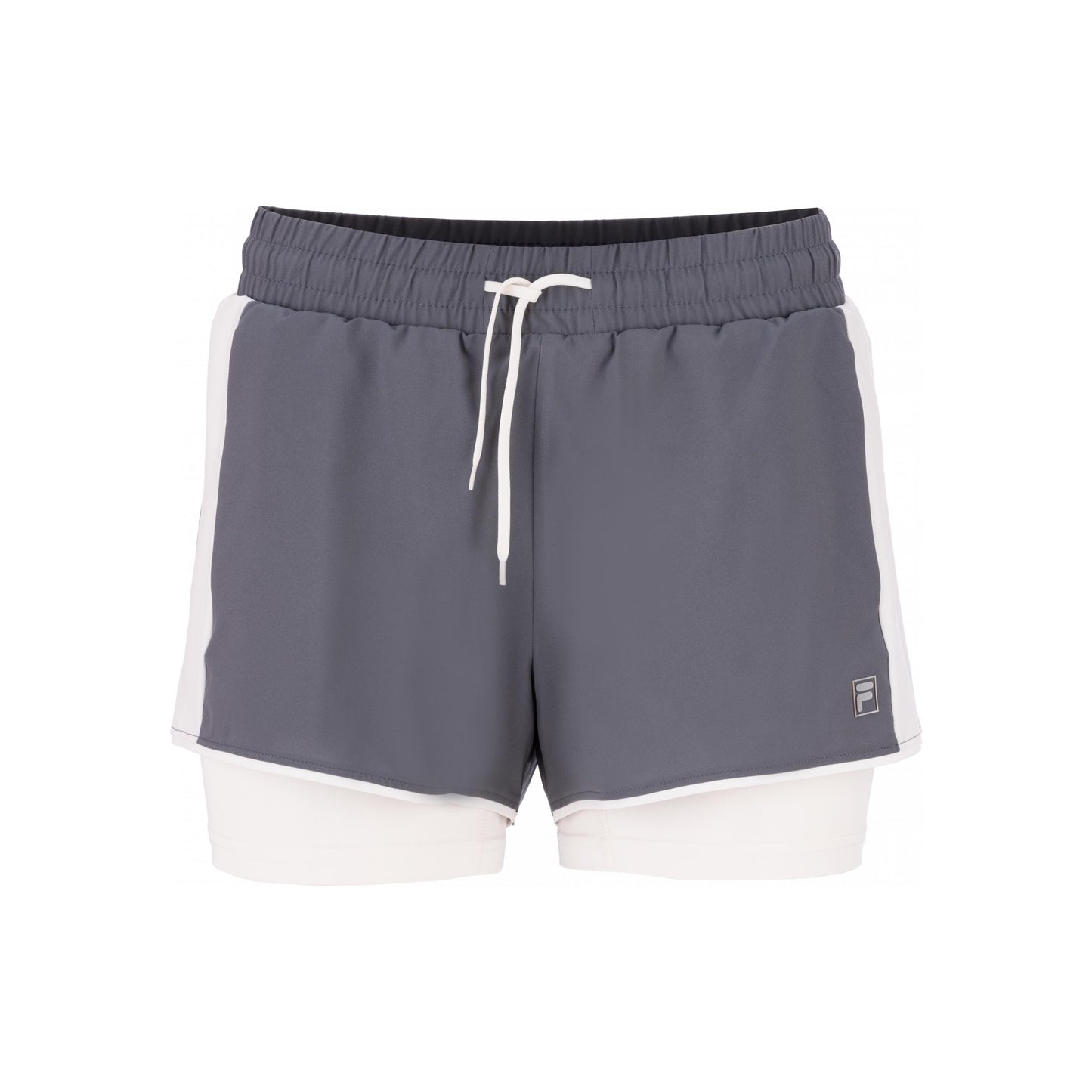 Fila Elea Pantaloncini Donna - grigio-blu, bianco sporco