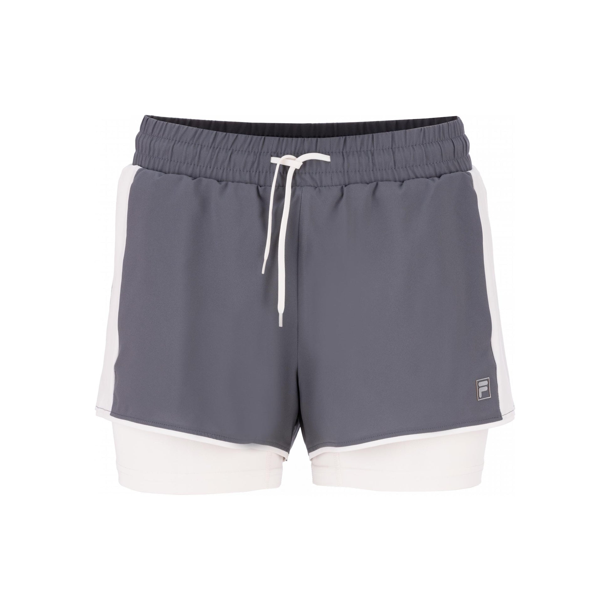 Fila Elea Pantaloncini Donna - grigio-blu, bianco sporco