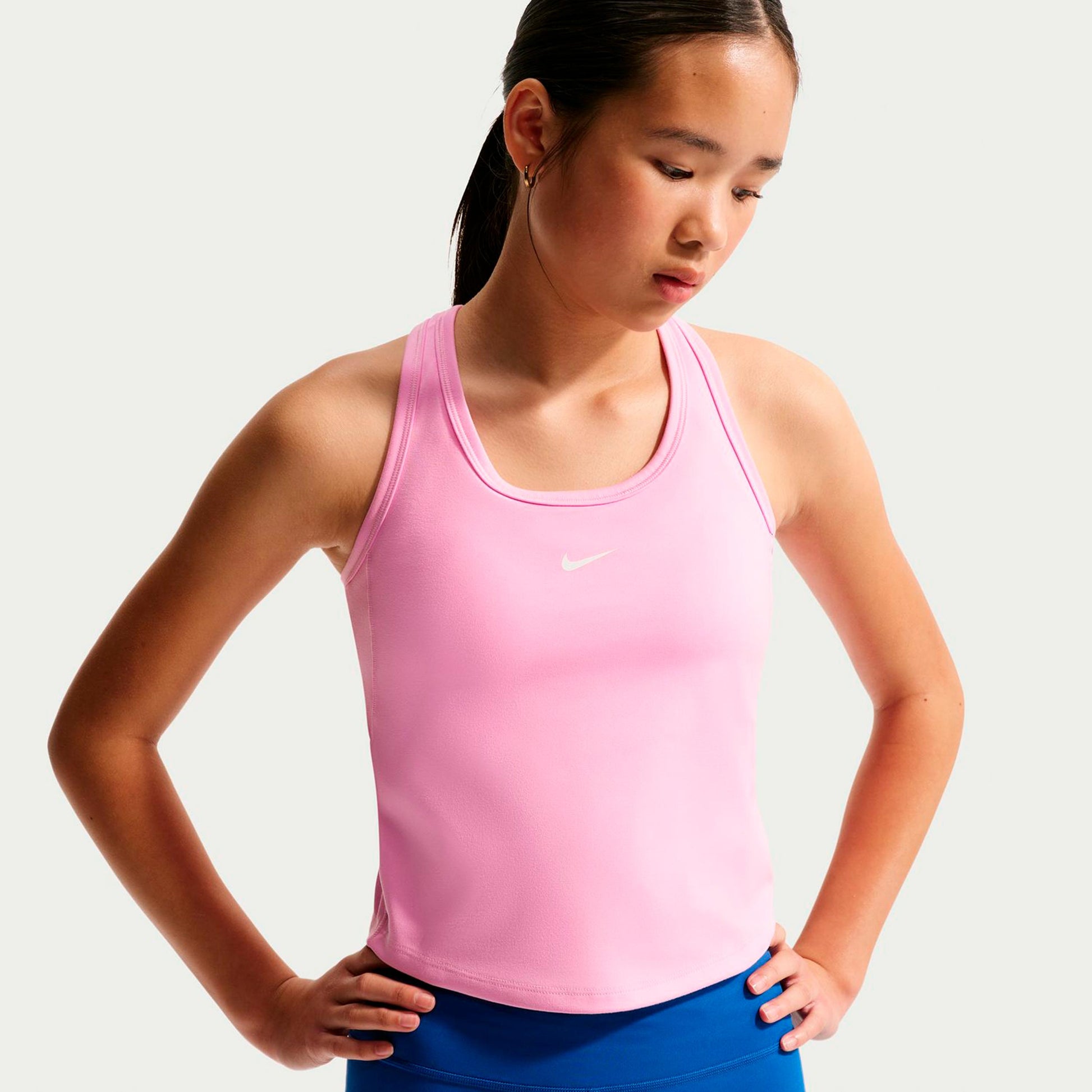 Nike Dri-FIT One Canottiera Bambini - rosa, bianco