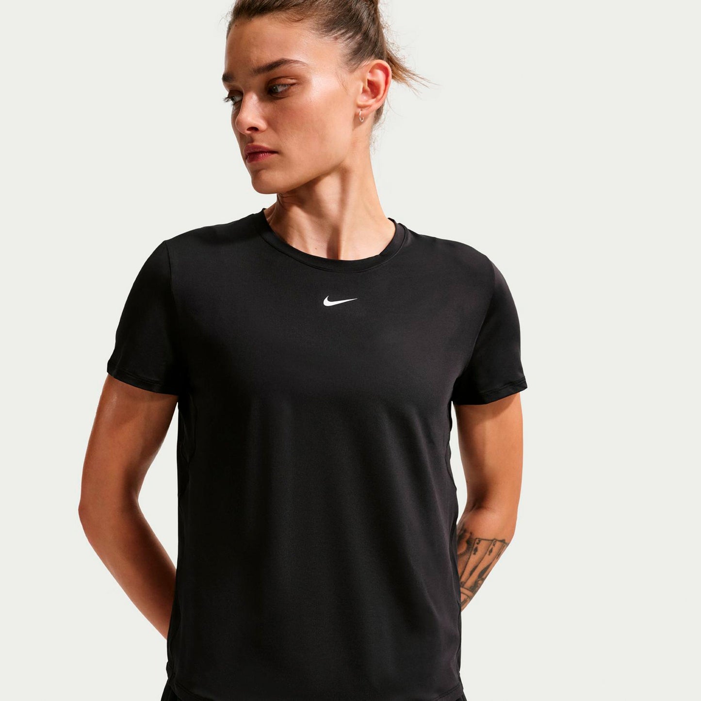 Nike One Dri-Fit Maglietta Donna-nero, bianco