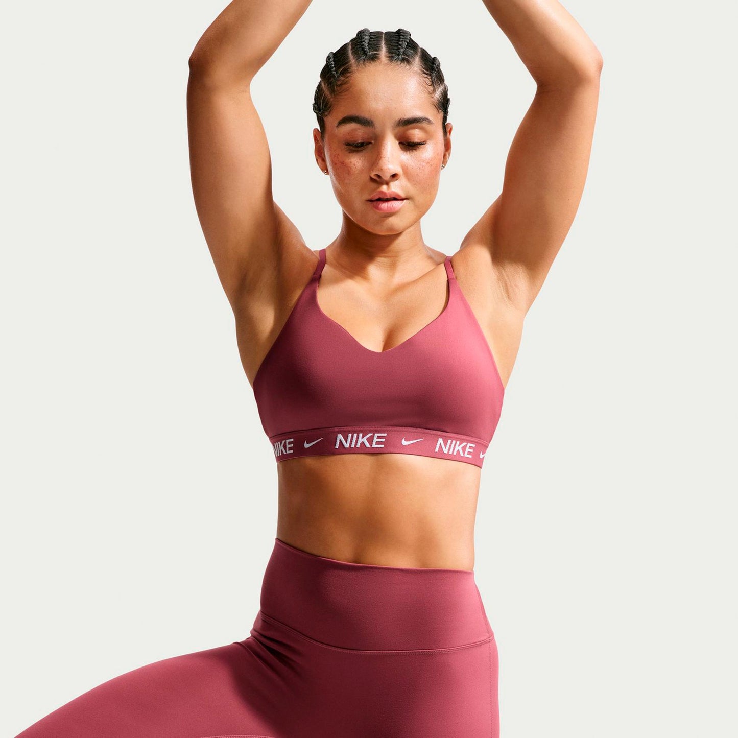 Nike Dri-Fit INDY LGT Support Reggiseni sportivi Donna - malva