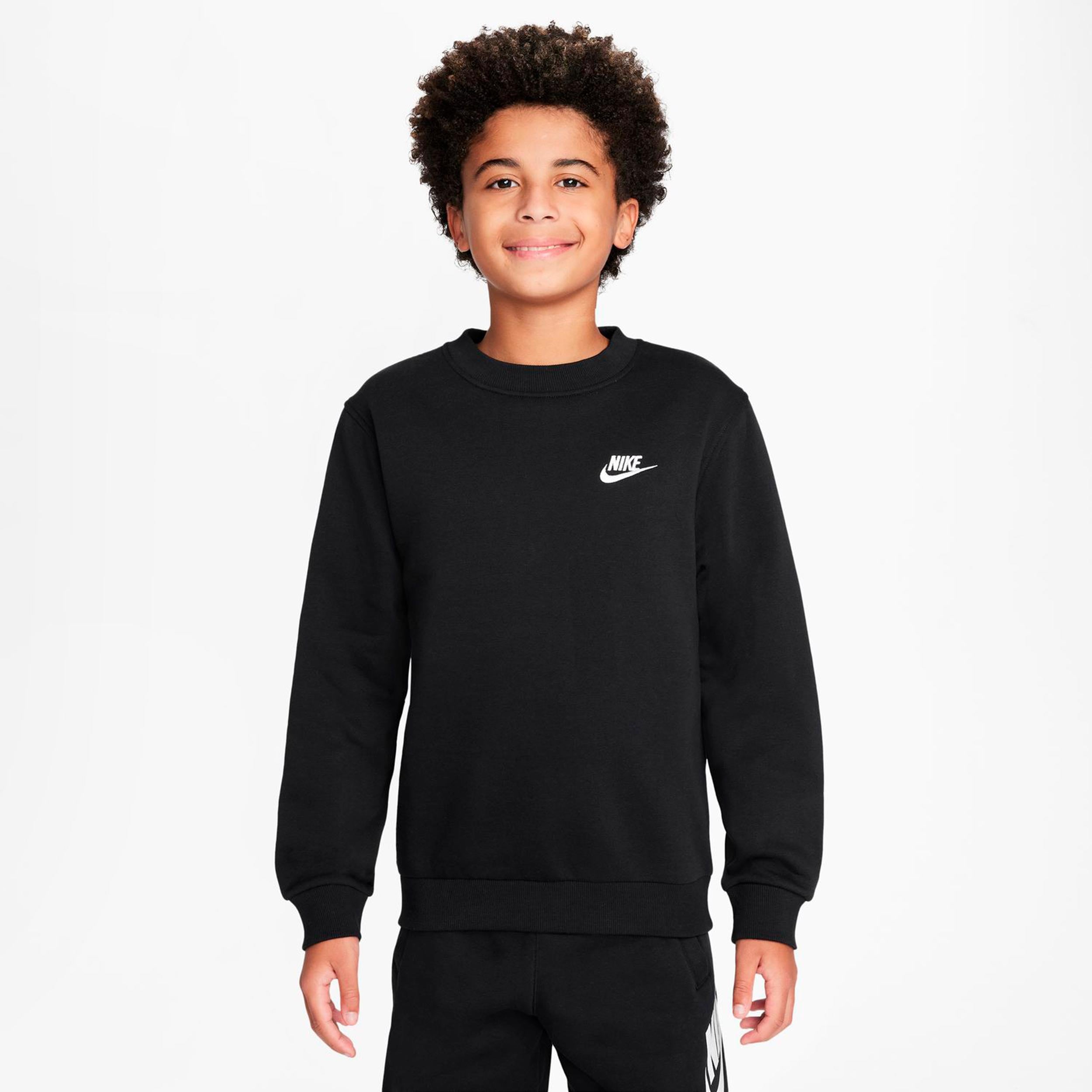 Nike Club Fleece Felpa Bambini - nero