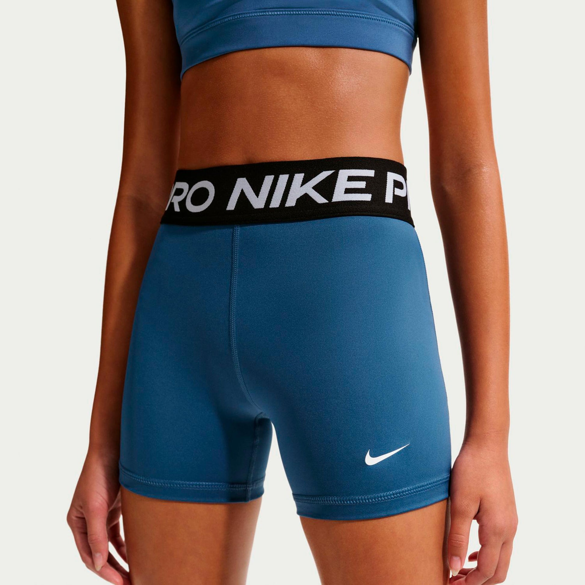 Nike Dri-Fit Big Kids 3in Pantaloncini Ragazze-color petrolio