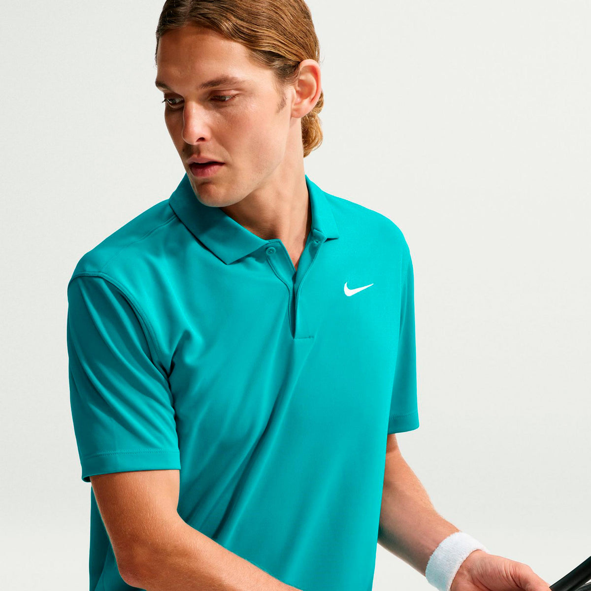 Nike Dri-Fit Victory Court Solid Polo Uomini - turchese