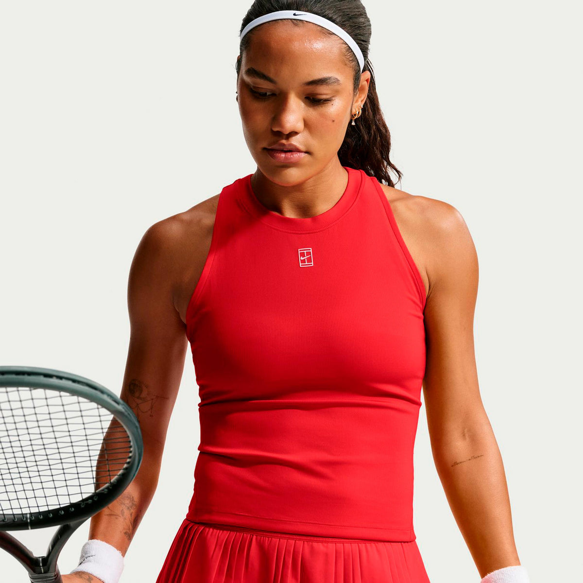 Nike Court Dri-FIT Advantage Canottiera Donna - rosso