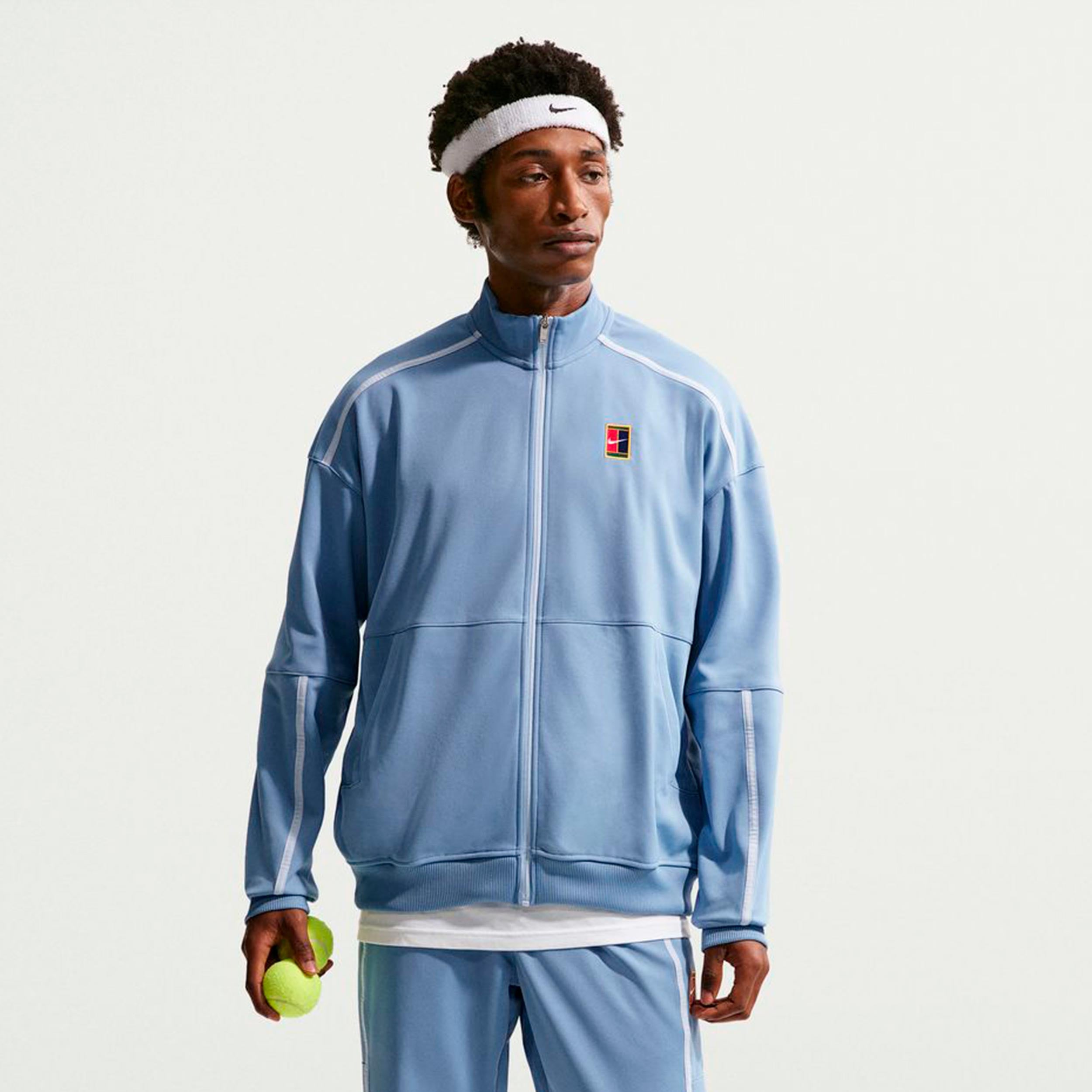 Nike Jannik Sinner Court Heritage Giacca da allenamento Uomini - blu chiaro