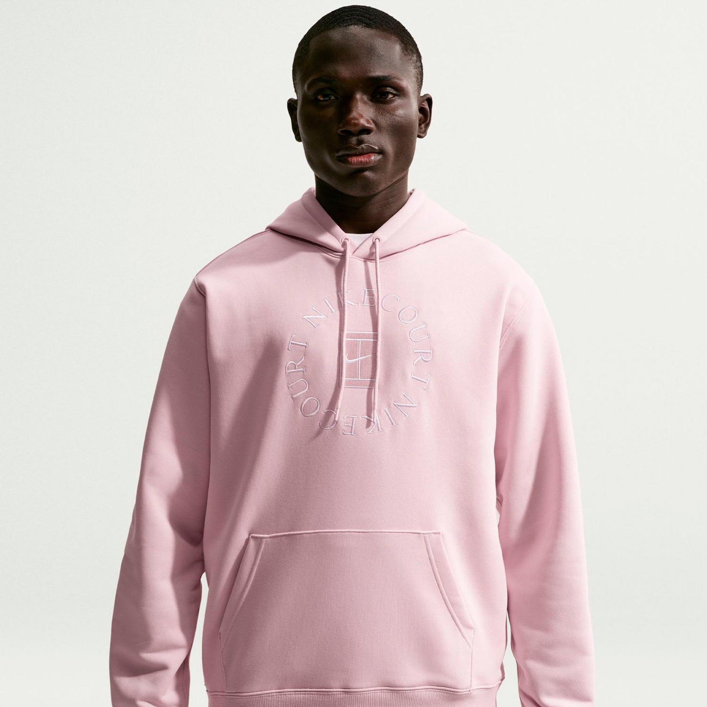 Nike Court Dri-Fit Heritage Felpa con cappuccio Uomini - rosa antico, beige