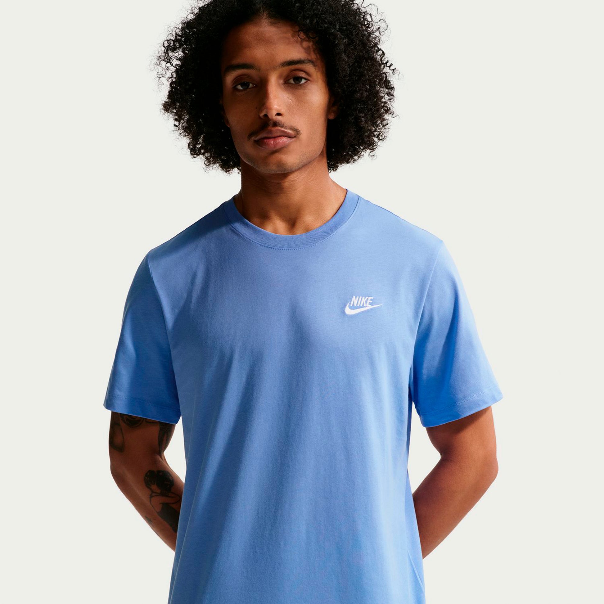 Nike Sportswear Club Maglietta Uomini-blu chiaro, blu