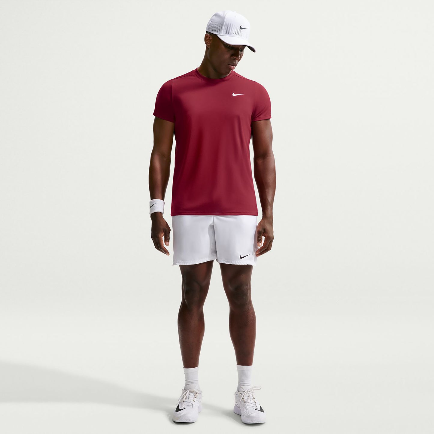 Nike Court Victory Dry Maglietta Uomini - vino rosso