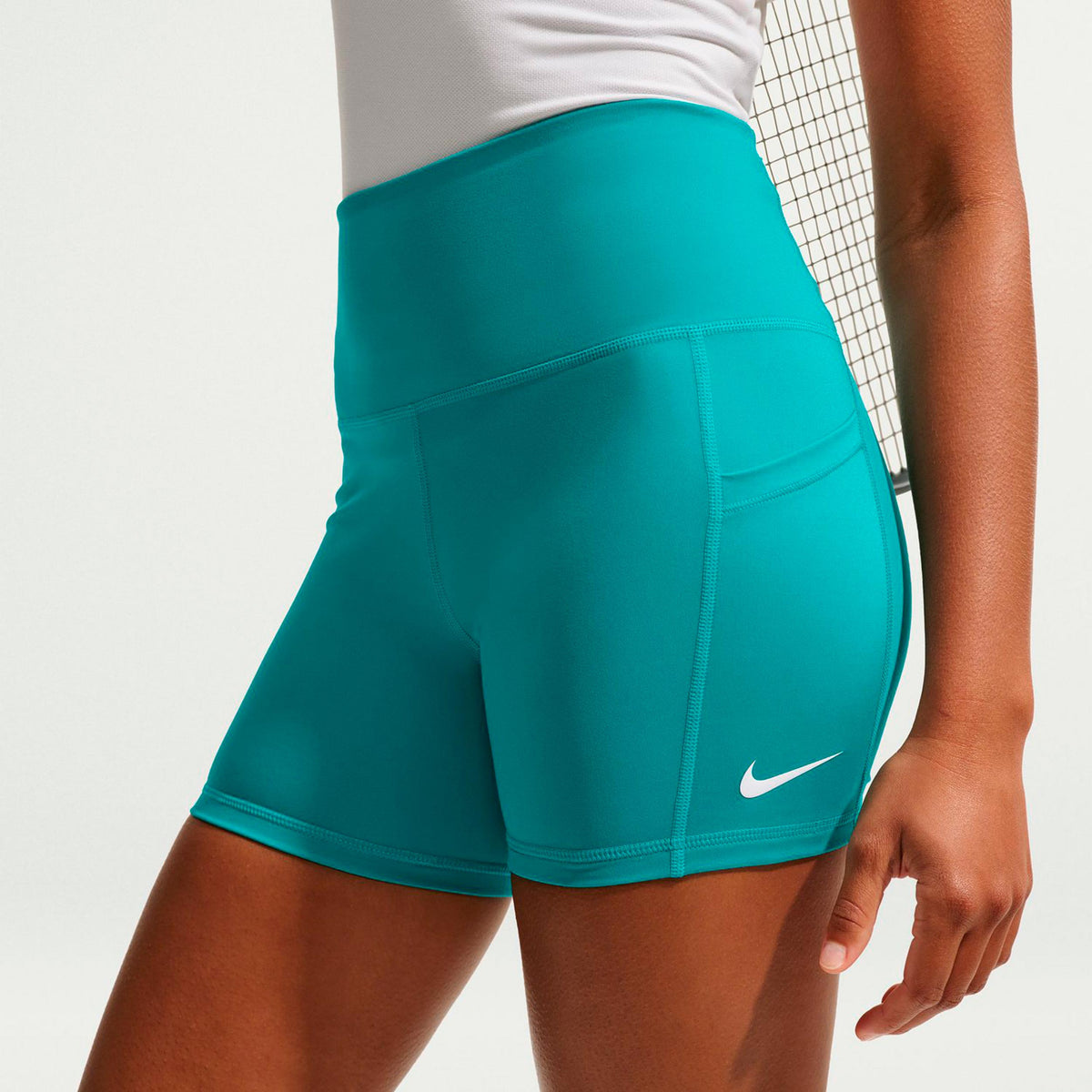 Nike Court Dri-Fit Ball Pantaloncino attillato Donna - turchese, bianco