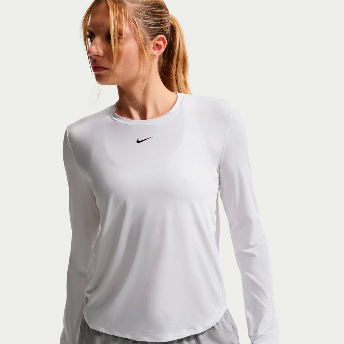 Nike One Classic Dri-Fit Manica lunga Donna - bianco