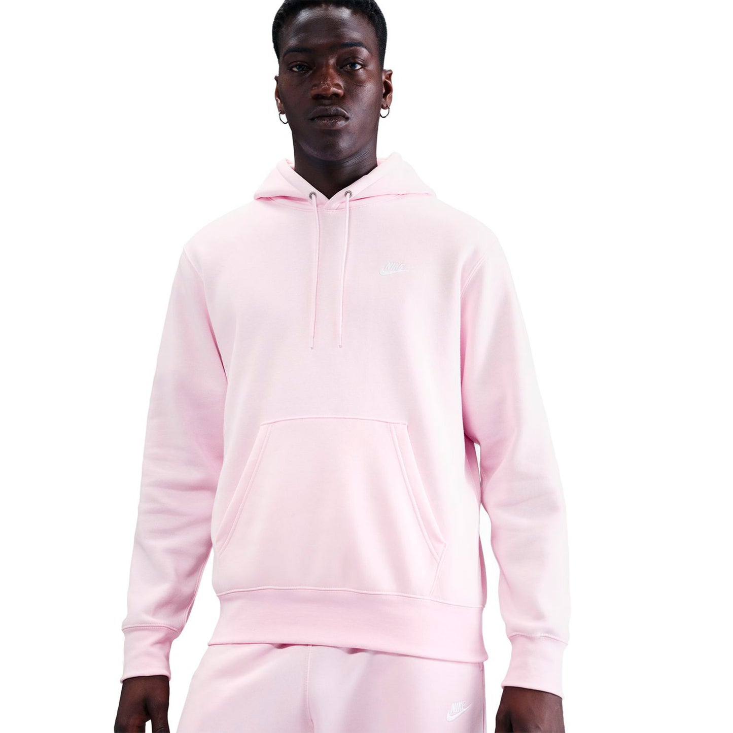 Nike Club Felpa con cappuccio Uomini-rosa