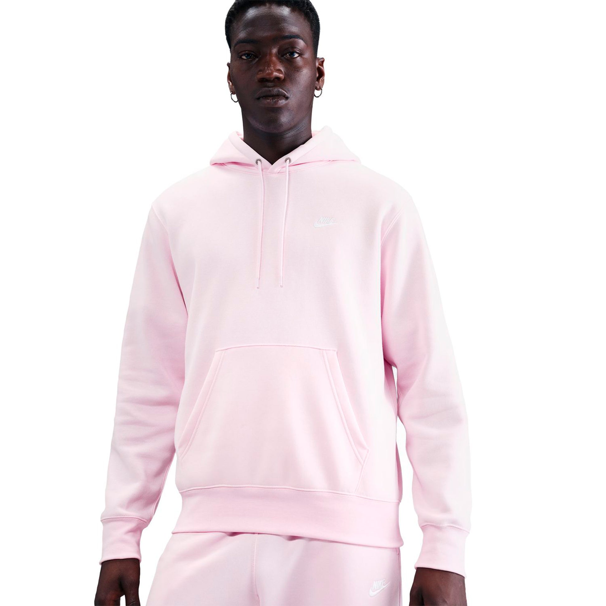 Nike Club Felpa con cappuccio Uomini-rosa