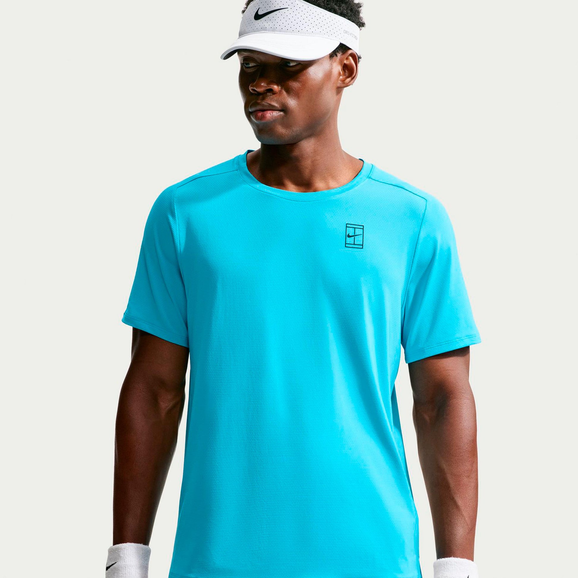 Nike Court Dri-FIT Advantage Maglietta Uomini - blu chiaro
