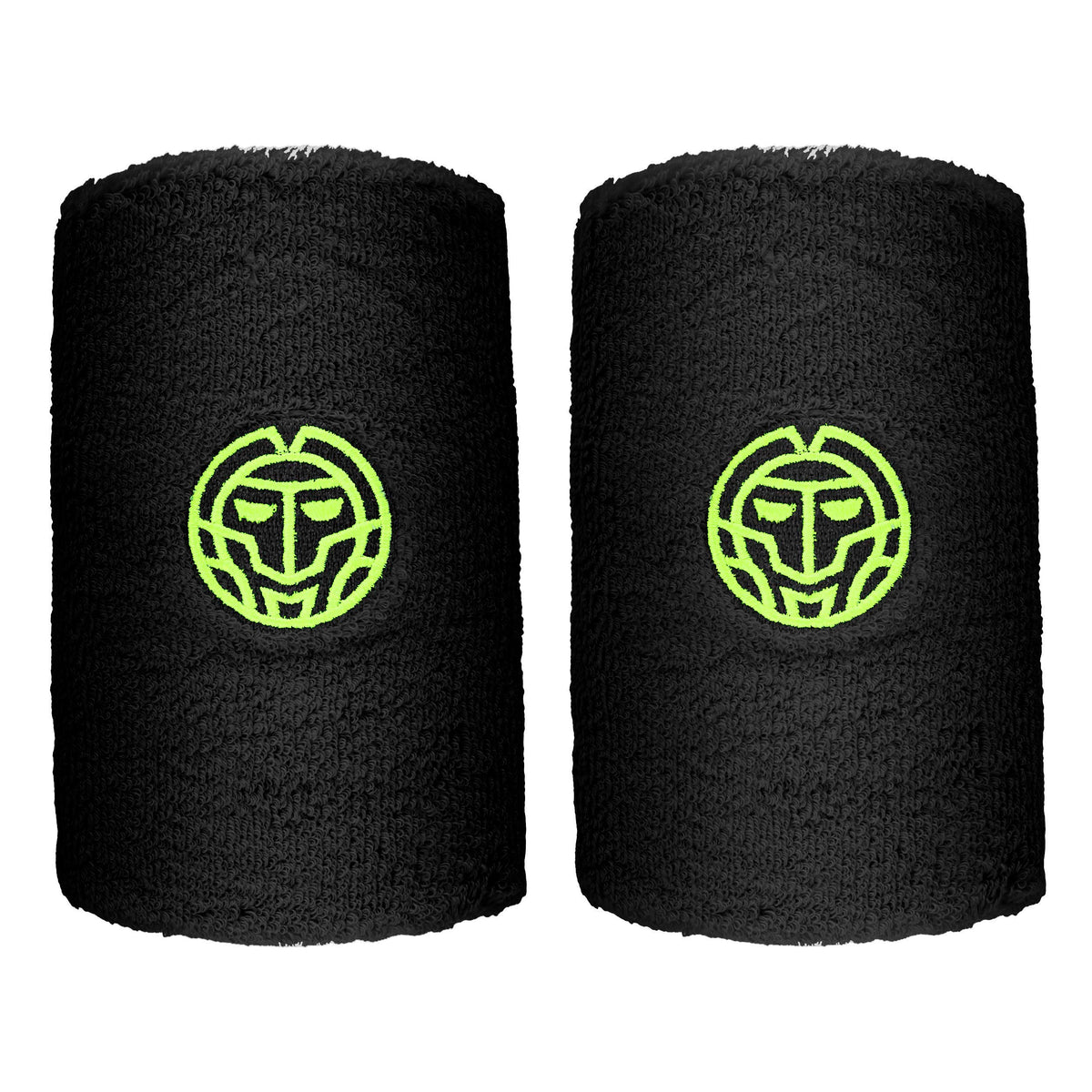 BIDI BADU Night Flash Polsino anti sudore Confezione da 2 lungo - nero, giallo neon