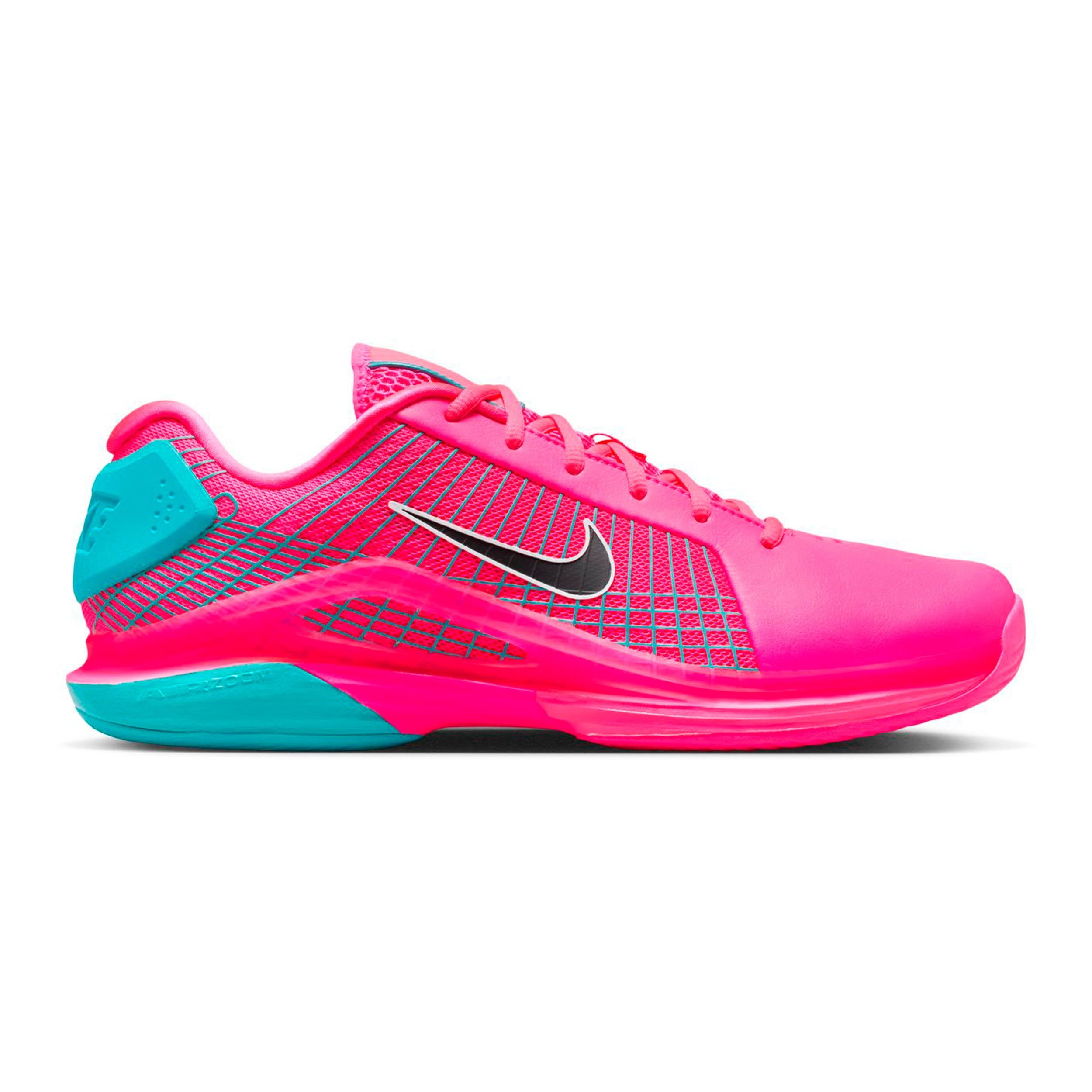 Nike Vapor 12 Hypersmash Scarpa per tutte le superfici Uomini-rosa neon, turchese