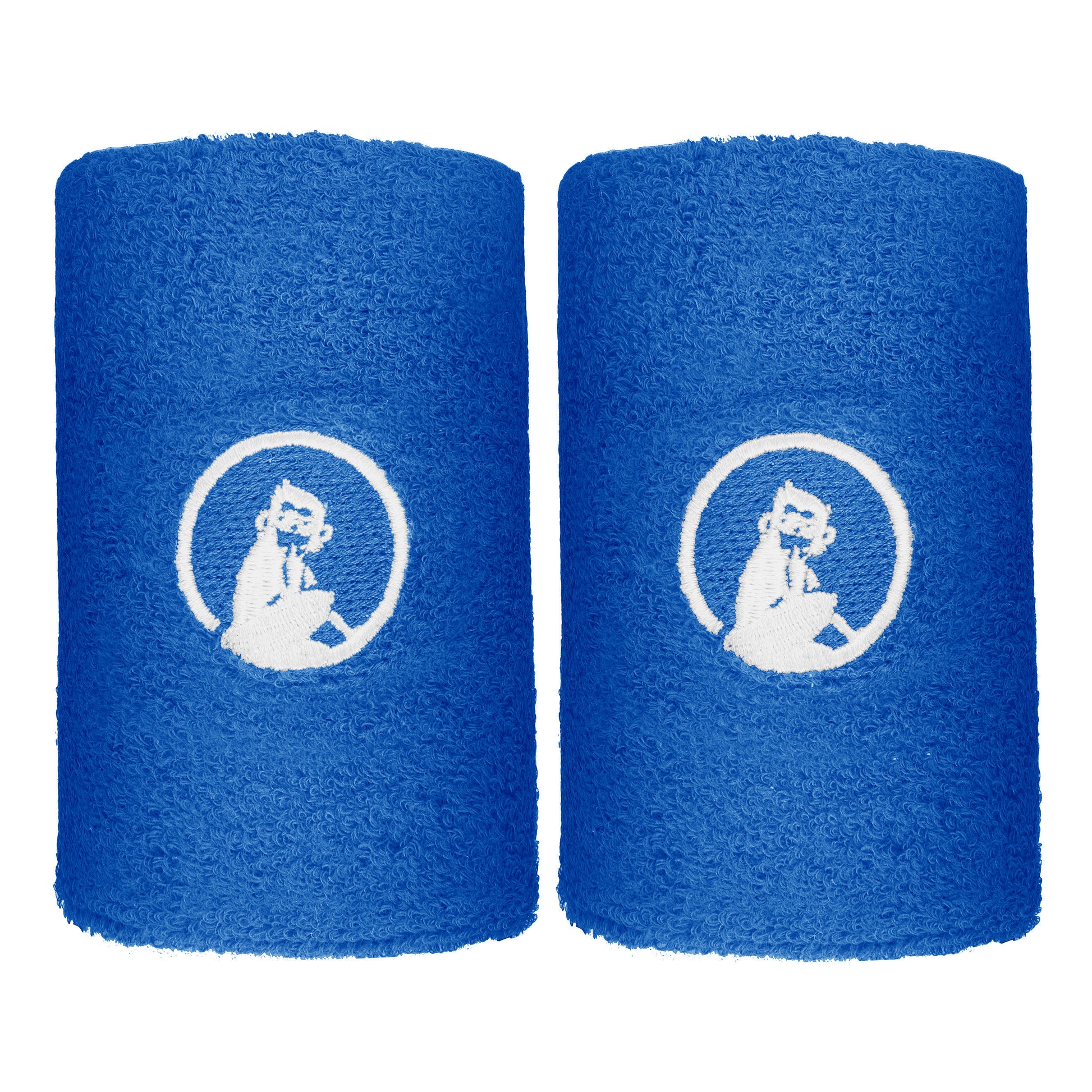 Quiet Please Polsino anti sudore Confezione da 2 lungo - blu, bianco