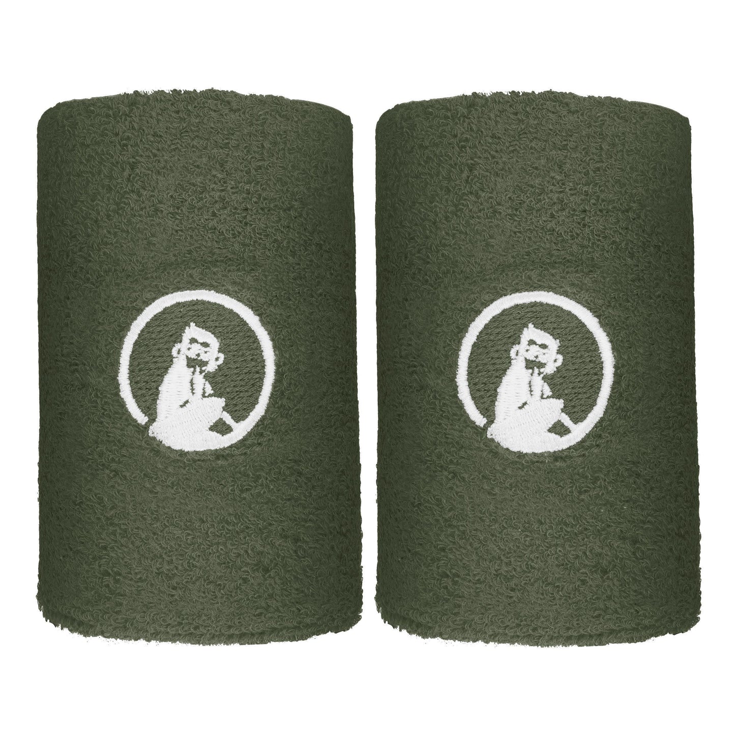 Quiet Please Memories Faded Memories Polsino anti sudore Confezione da 2 Unisex - verde scuro