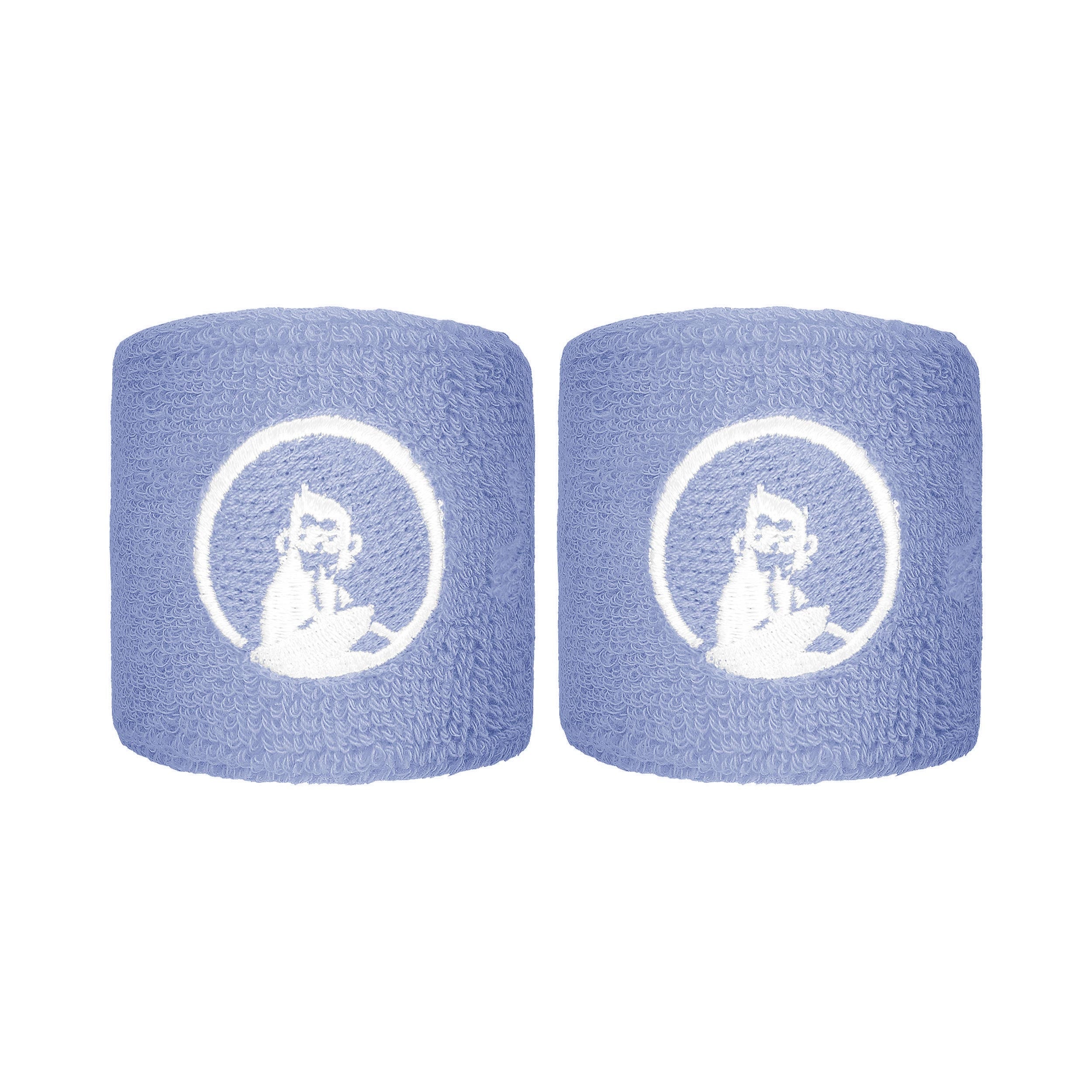 Quiet Please Glow Polsino anti sudore Confezione da 2 corto - blu cobalto