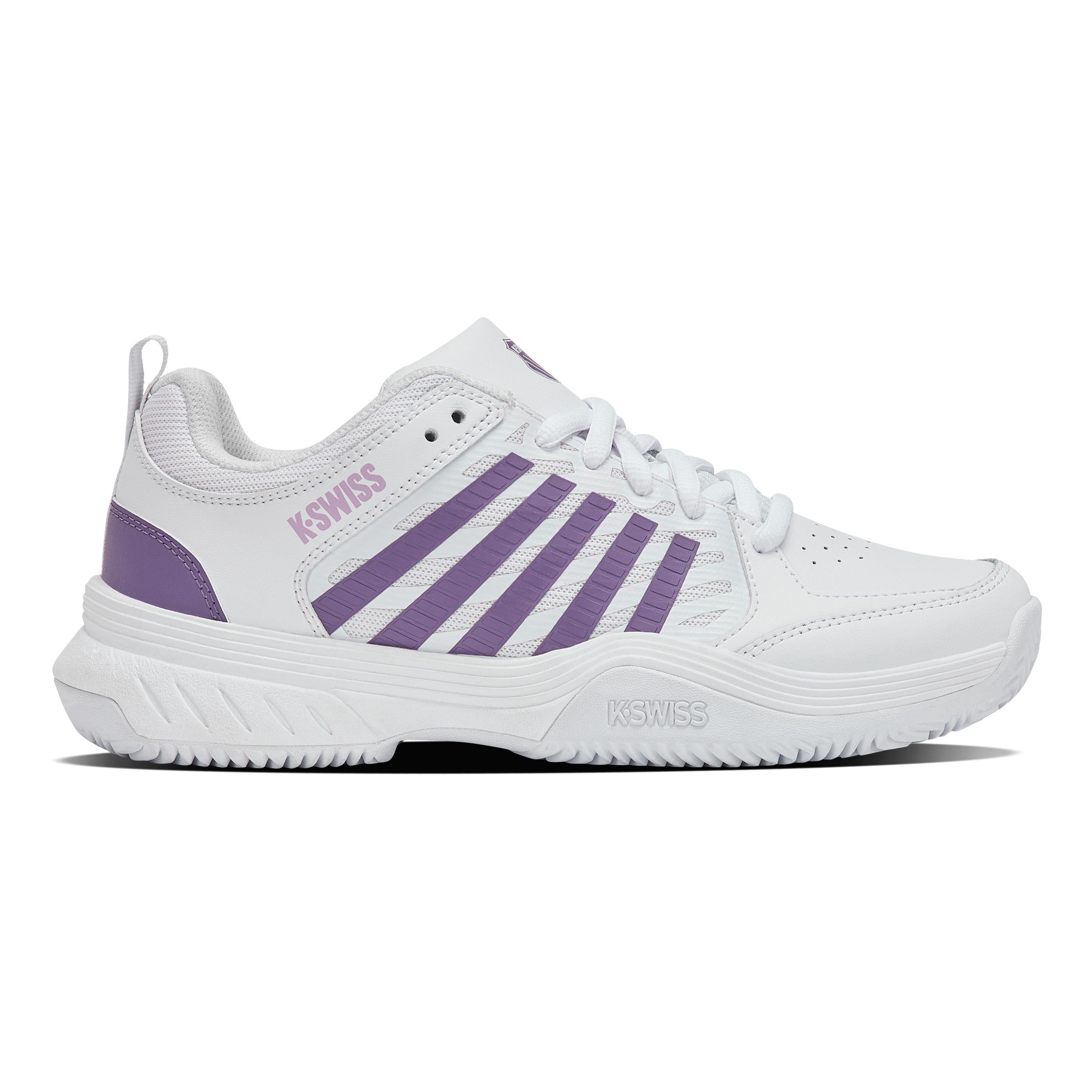 K-Swiss Court Express 2 Scarpa per terra rossa Donna - bianco, lavanda