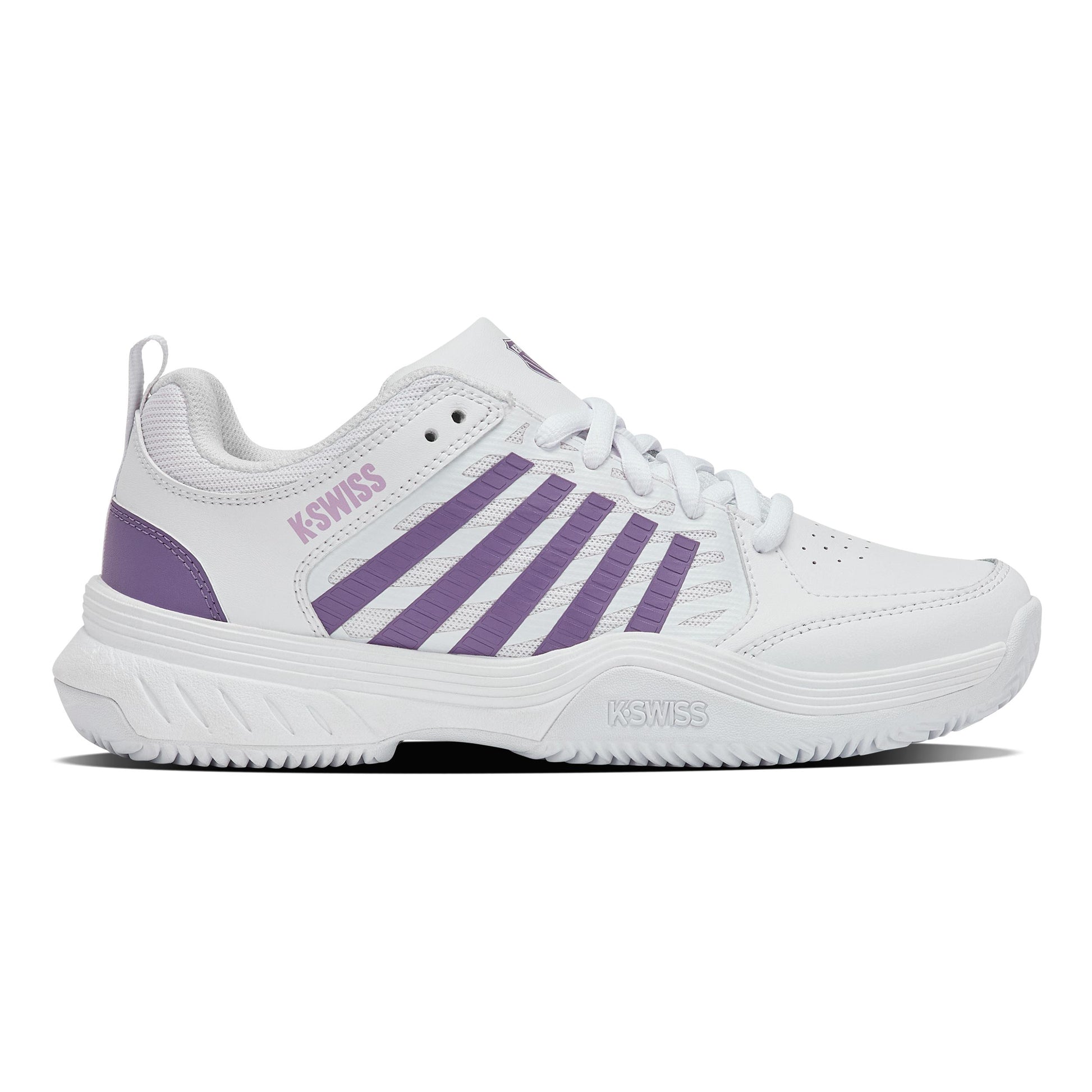 K-Swiss Court Express 2 Scarpa per terra rossa Donna - bianco, lavanda