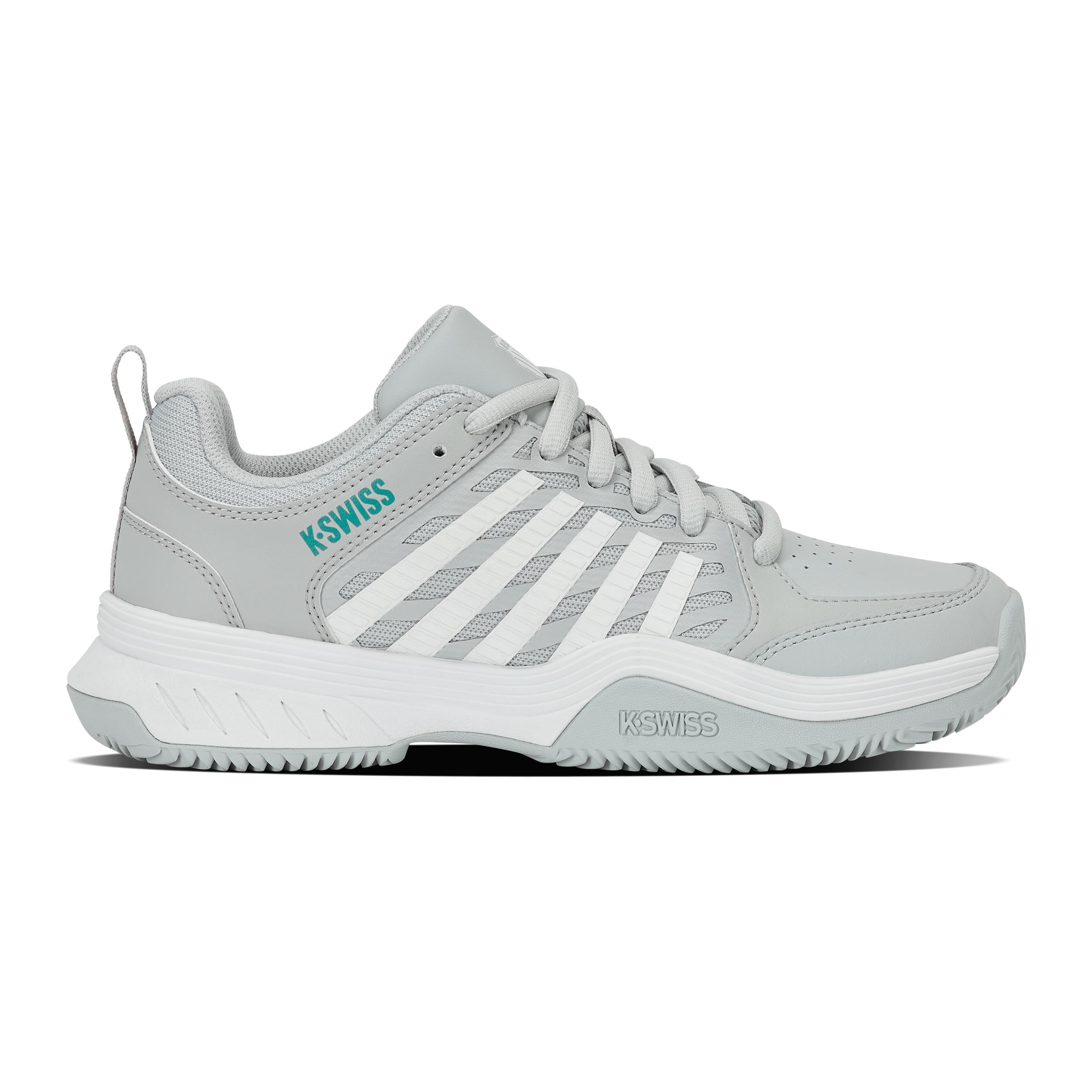 K-Swiss Court Express 2 Scarpa per terra rossa Donna - grigio chiaro, bianco