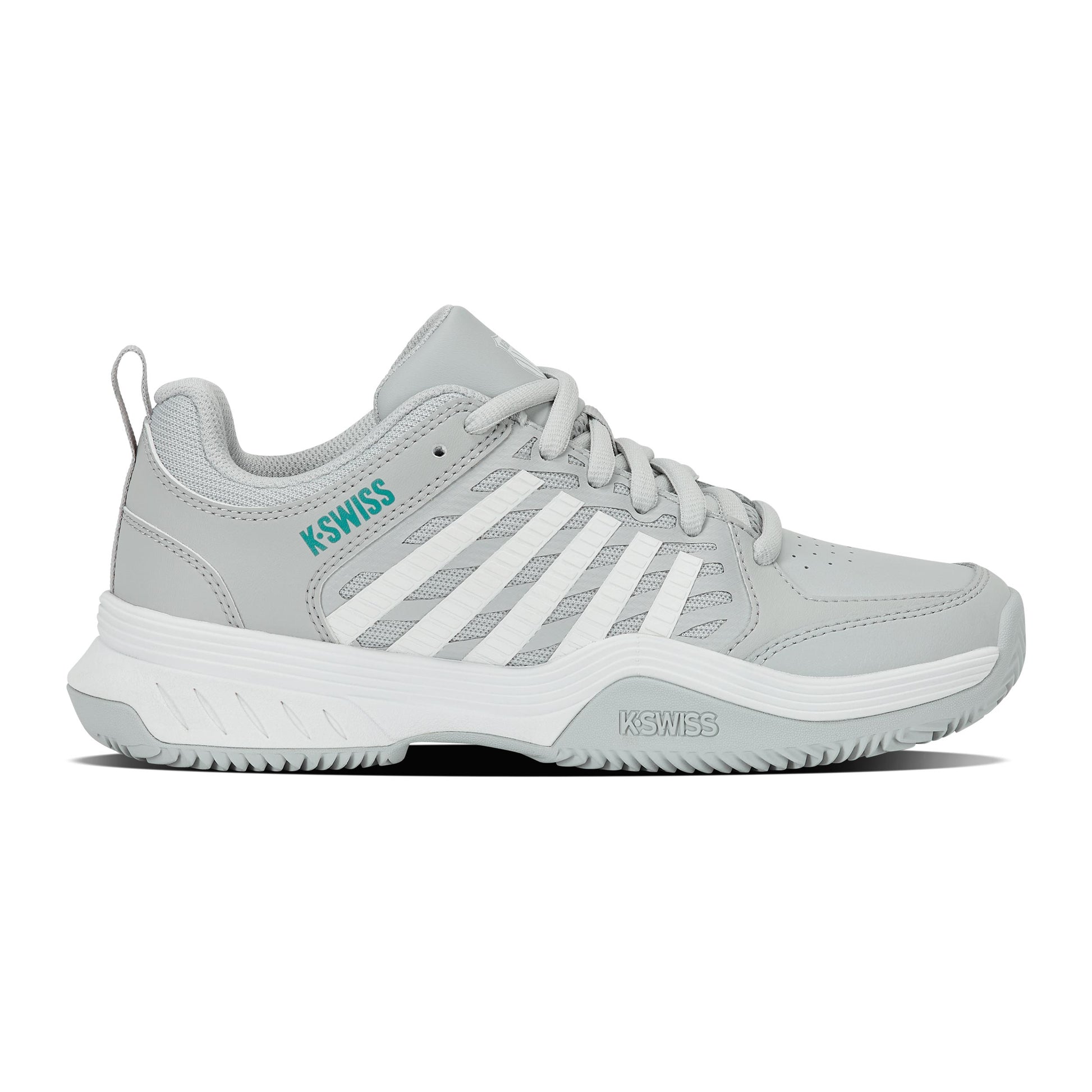 K-Swiss Court Express 2 Scarpa per terra rossa Donna - grigio chiaro, bianco