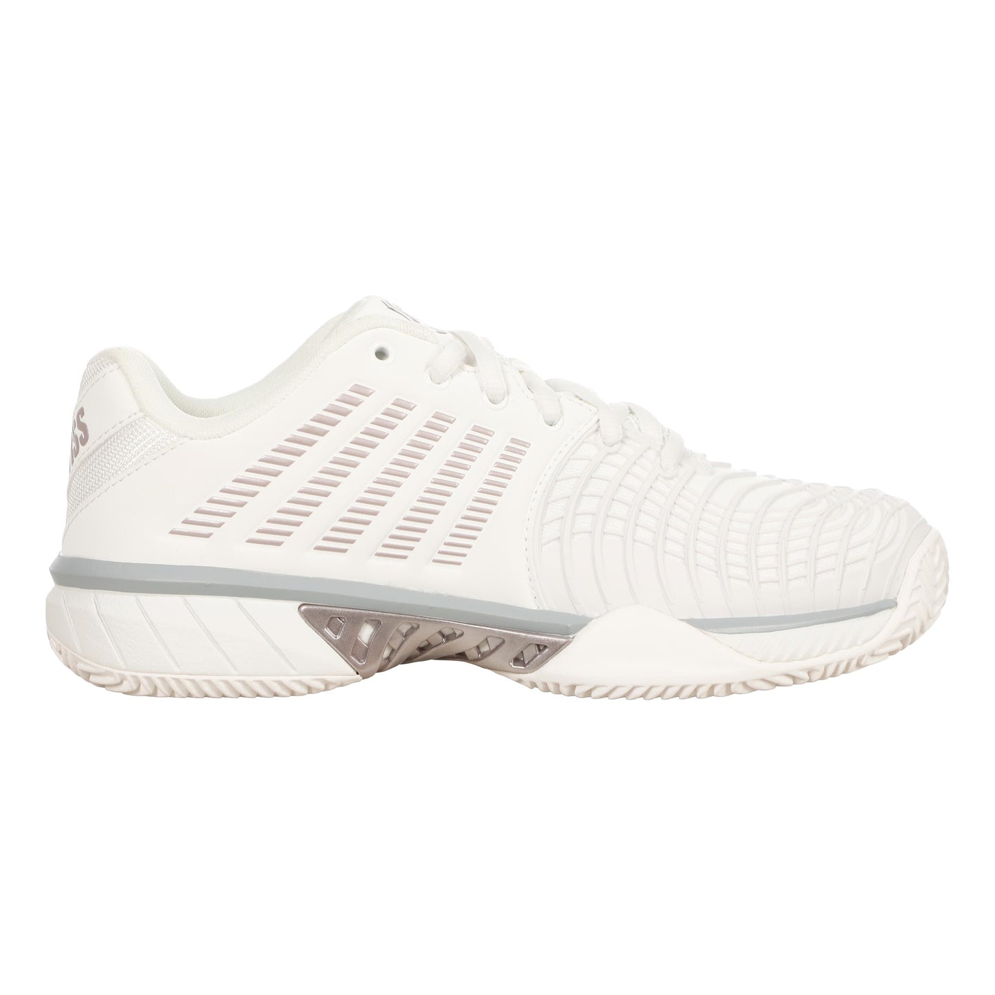 K-Swiss Express Light 3 Scarpa per terra rossa Donna - bianco, grigio