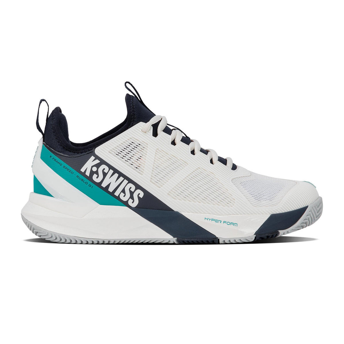 K-Swiss K-Frame Speed Rublo Scarpa per terra rossa Uomini - bianco, blu scuro