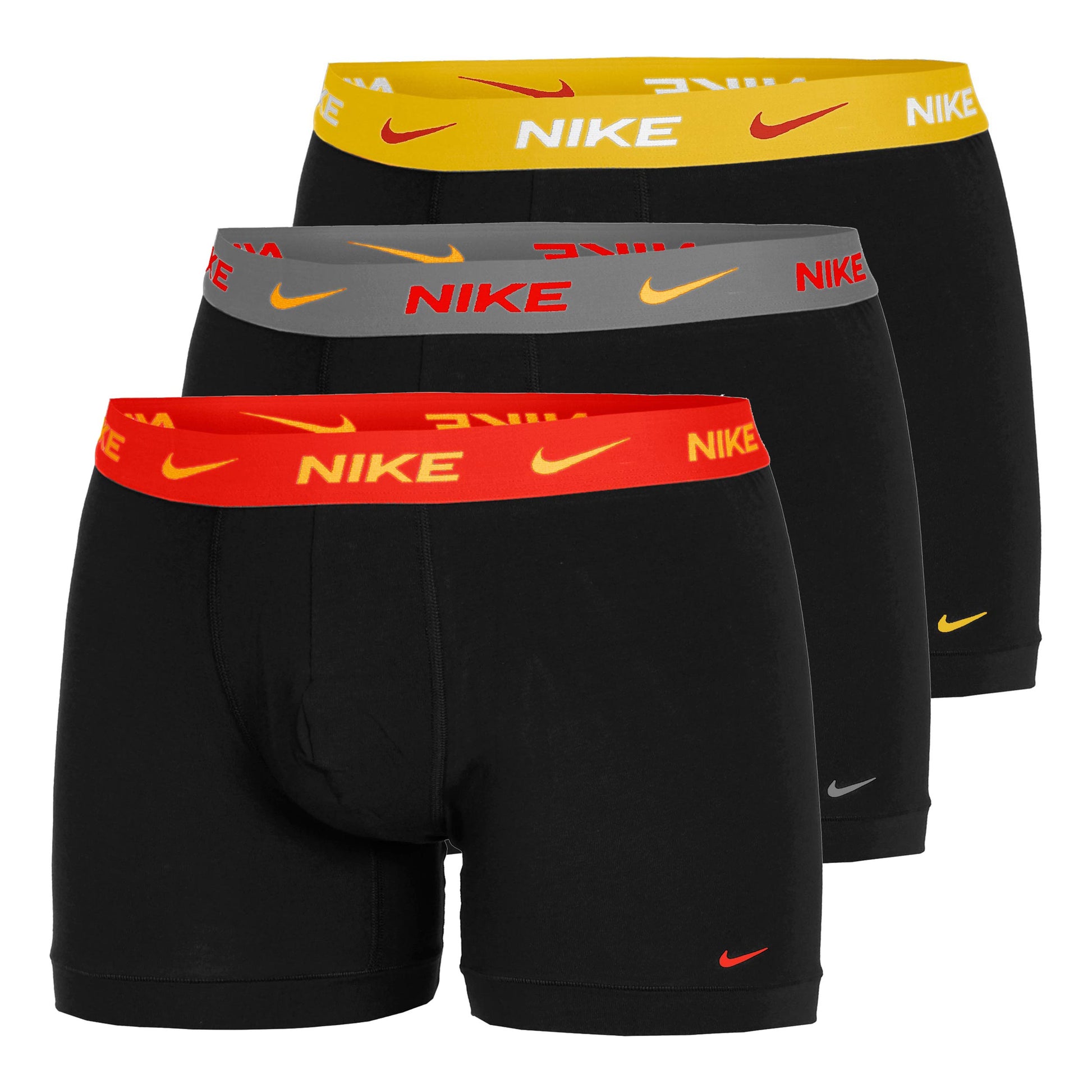 Nike Dri-Fit Essential Micro Trunk Boxer - Confezione da 3 Uomini-nero, multicolore