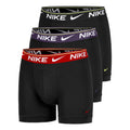Ultra Comfort Boxer - Confezione da 3 Uomini-nero, rosso