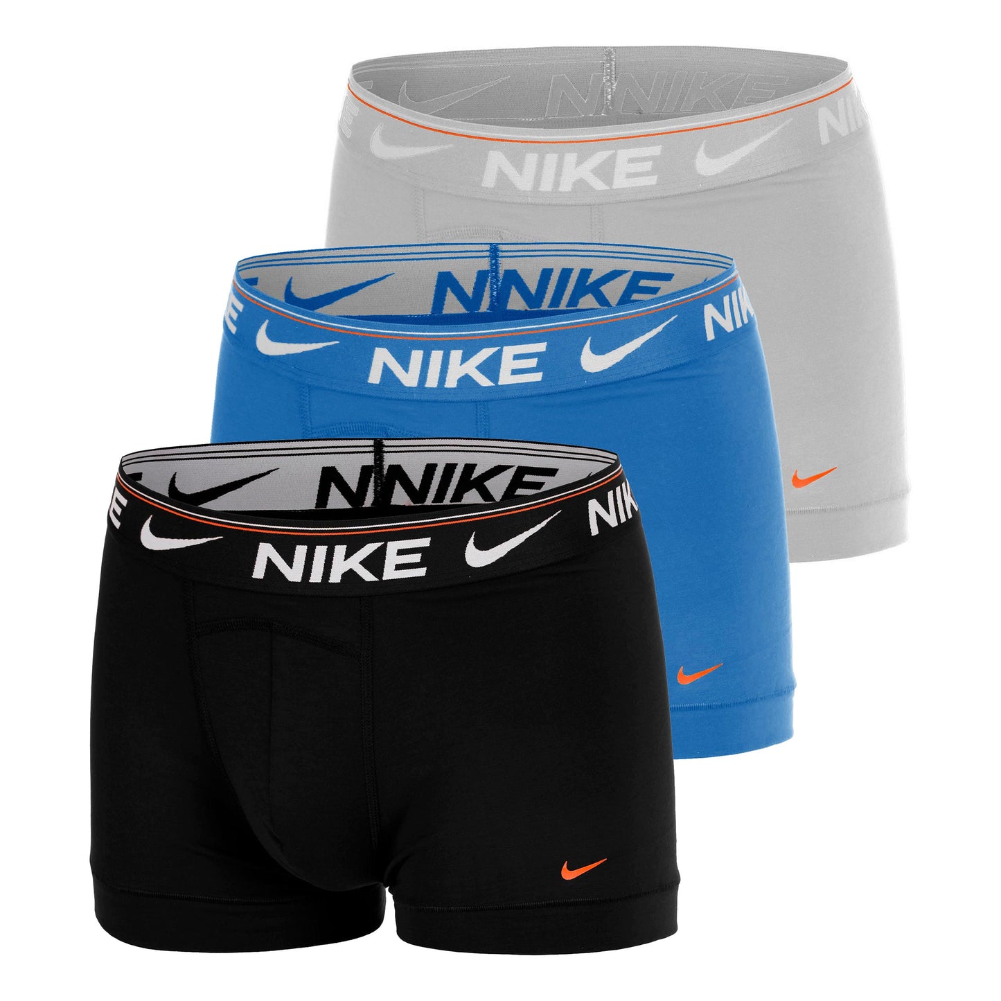Nike Ultra Comfort Boxer - Confezione da 3 Uomini-grigio, blu