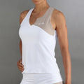 Bliss Canottiera Donna-bianco, beige