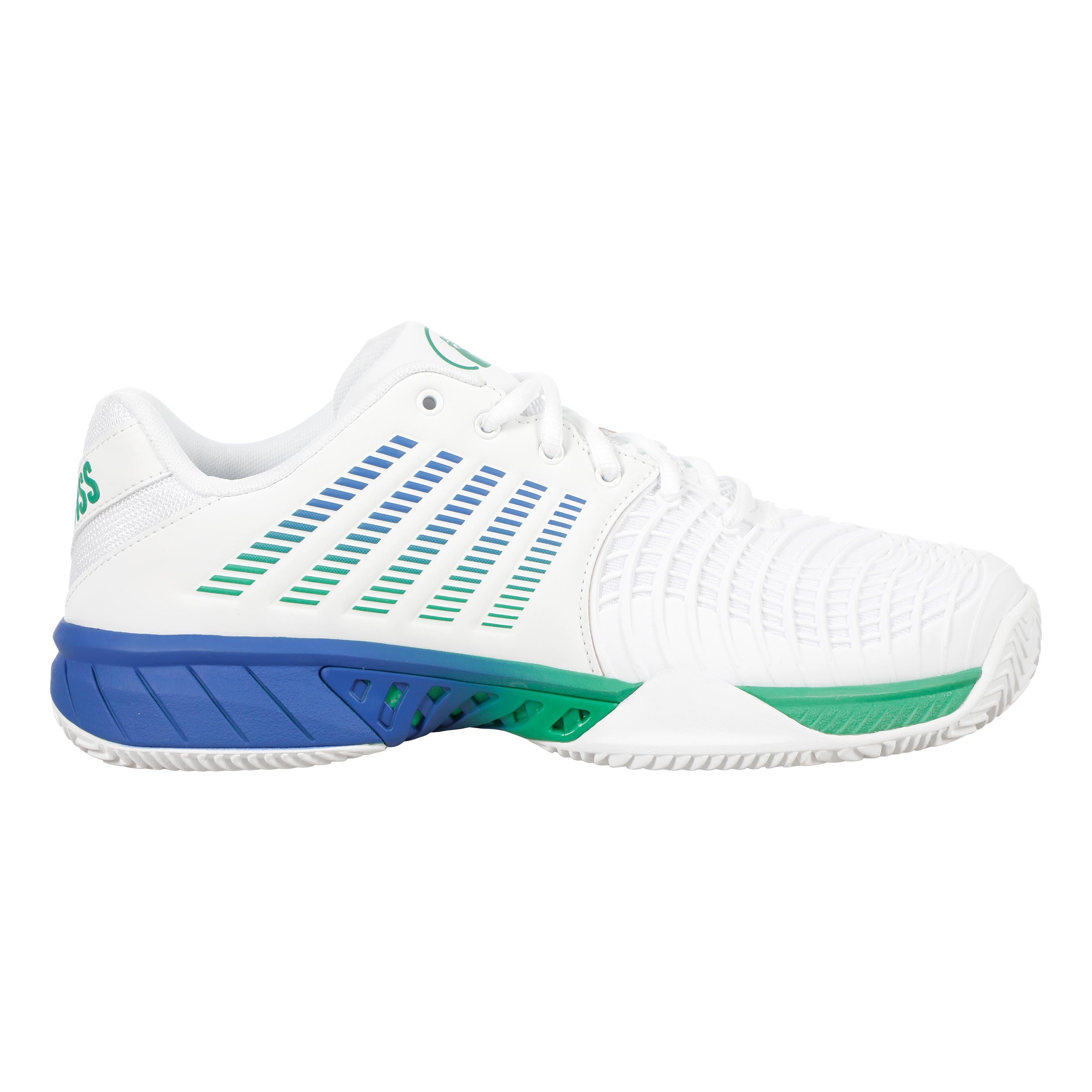 K-Swiss Express Light 3 Scarpa per terra rossa Uomini - bianco, verde