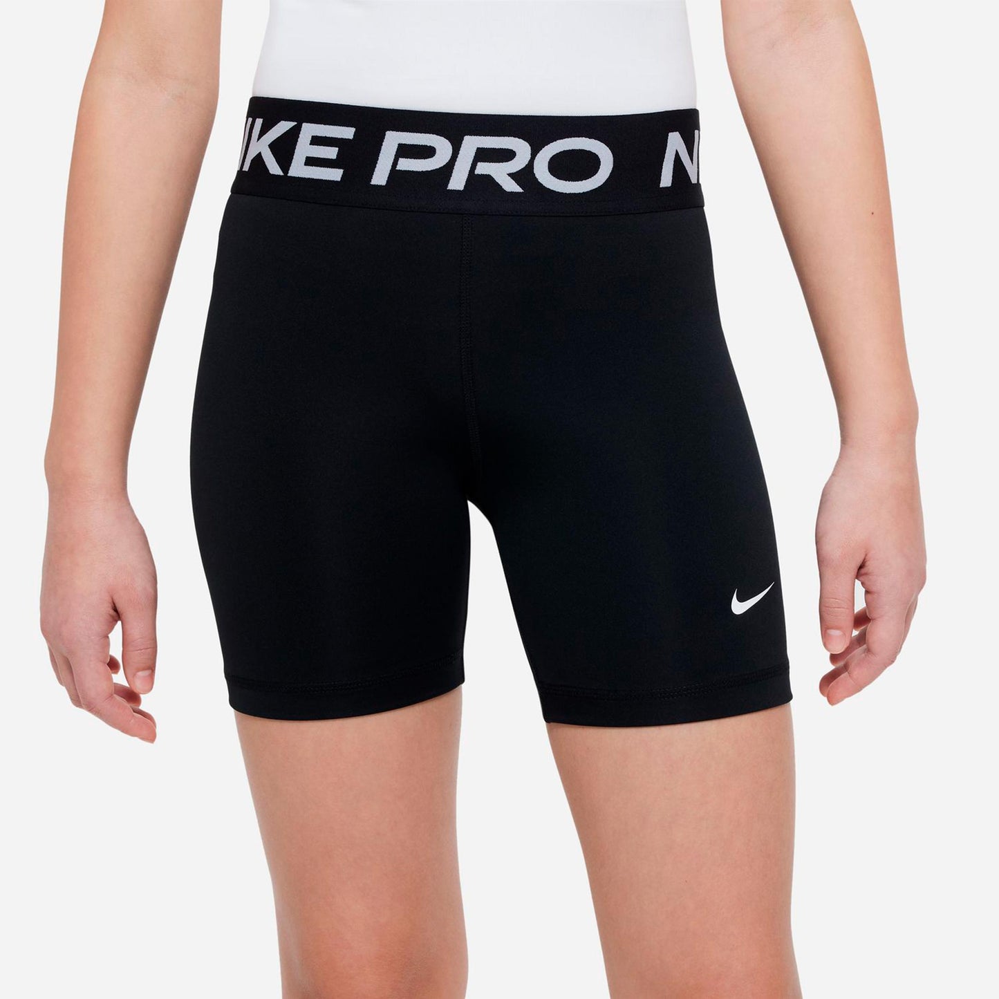 Nike Dri-Fit Pro 5in Pantaloncino attillato Ragazze - nero, bianco