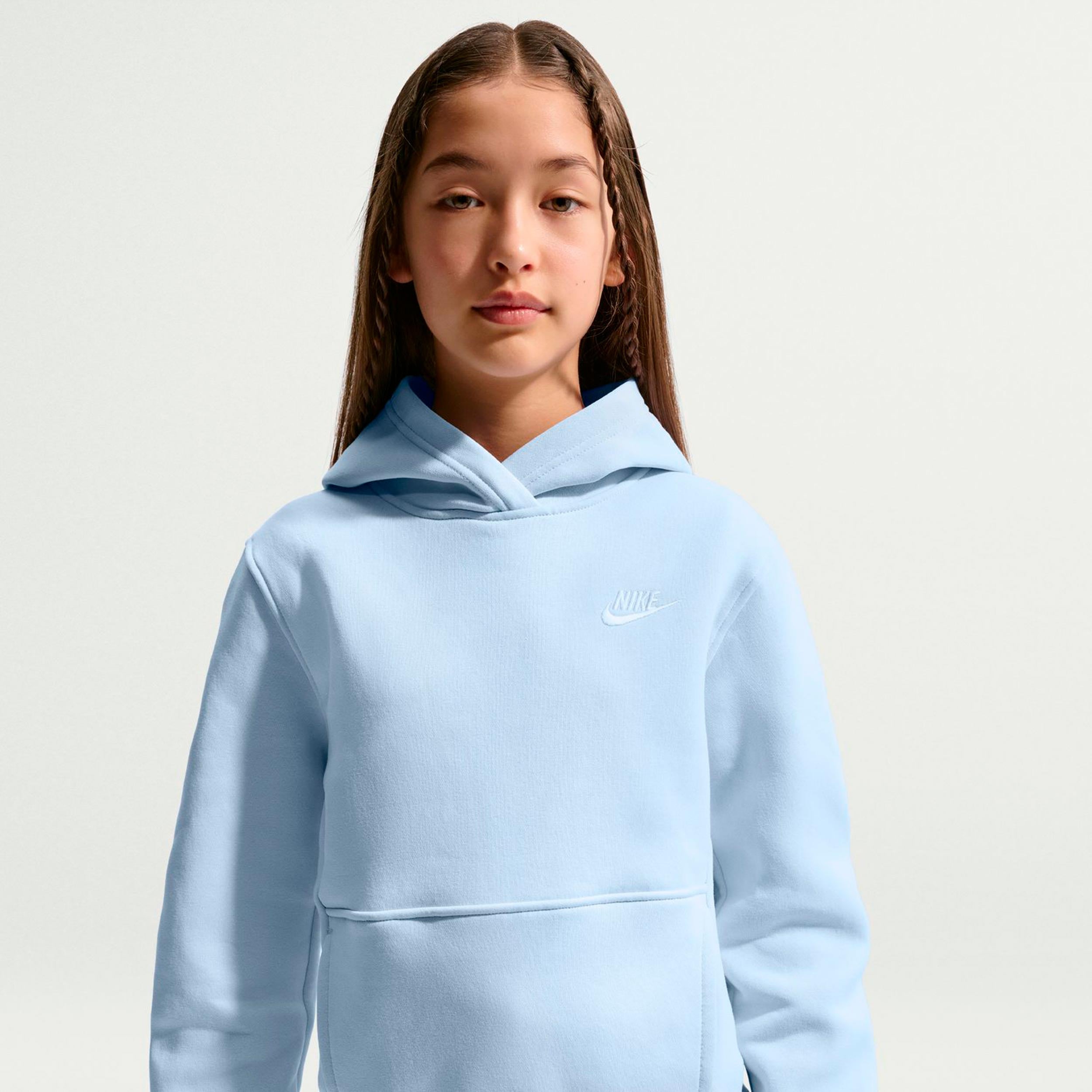Nike Club Fleece Felpa con cappuccio Bambini - blu chiaro