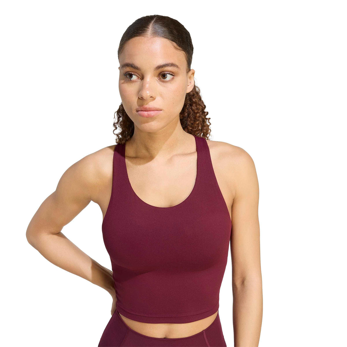 adidas All Me Medium Support Reggiseni sportivi Donna - vino rosso