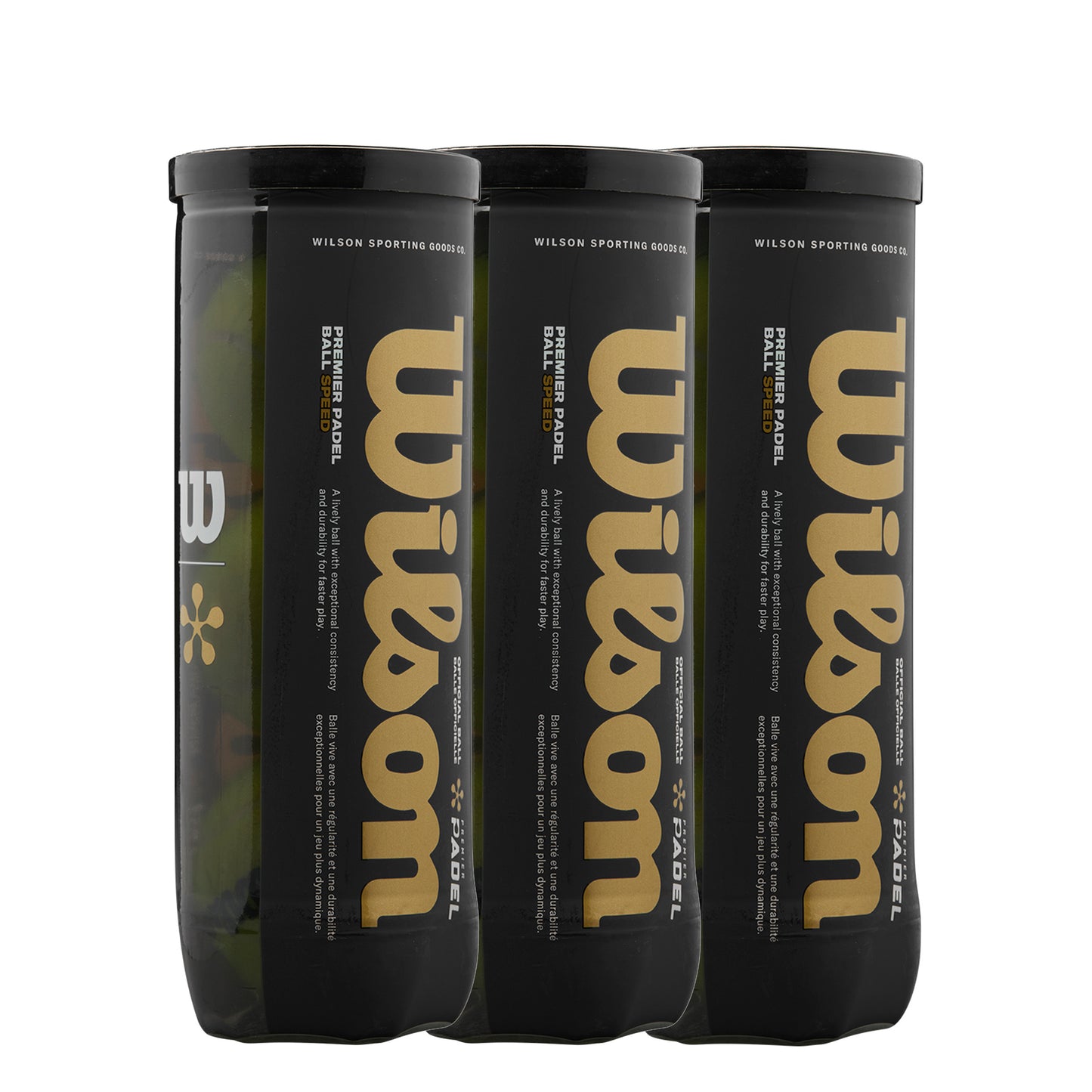 Wilson 3 tubi da 3 Premier Padel Speed X3