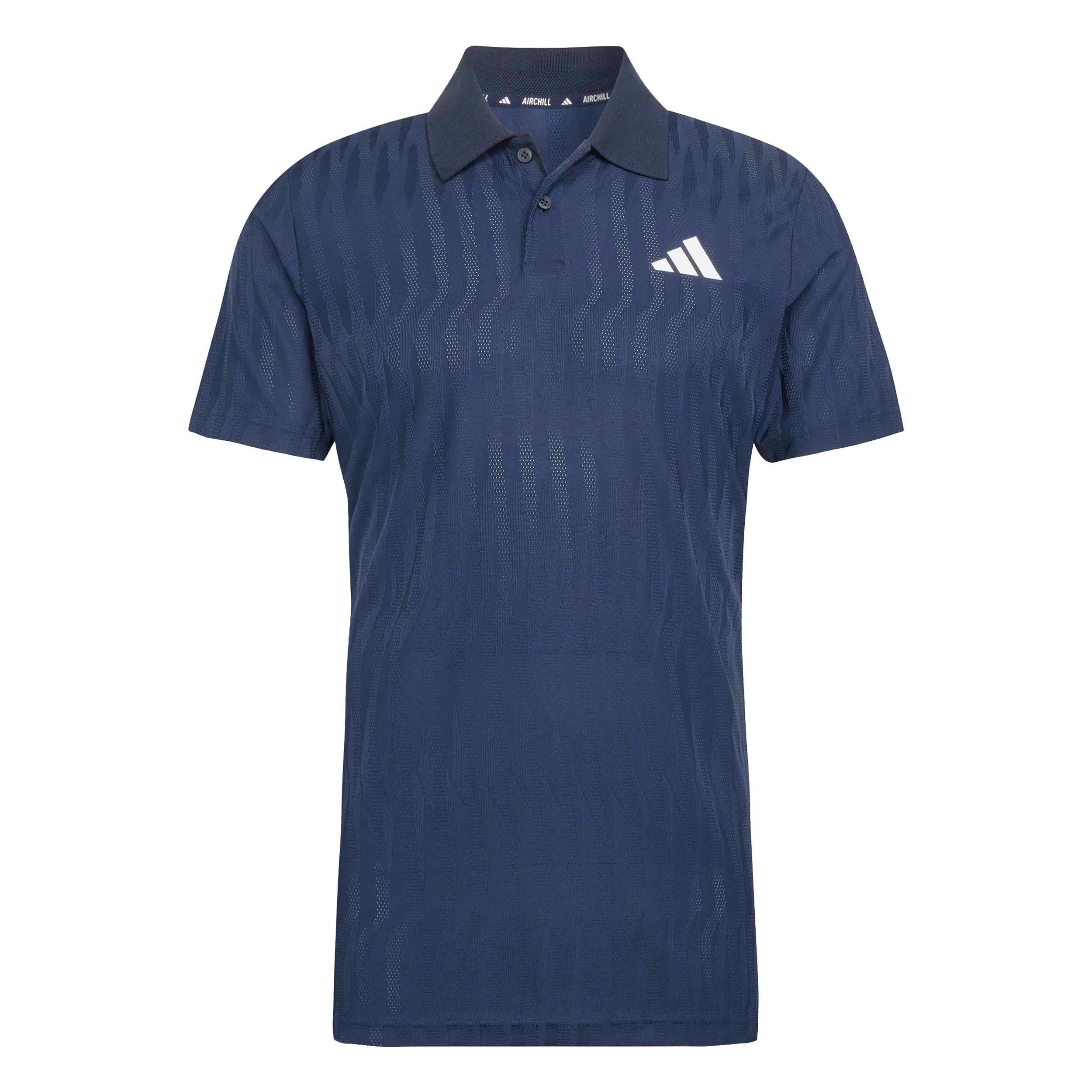 adidas Freelift Polo Uomini - blu scuro, bianco