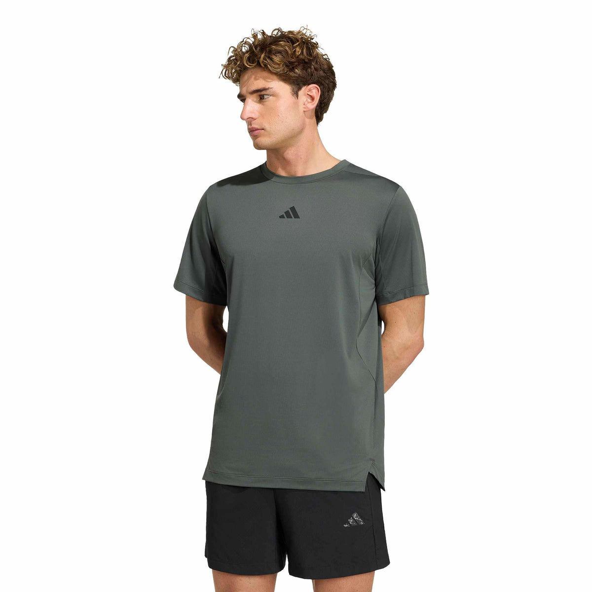 adidas D4T Essentials Maglietta Uomini - verde scuro