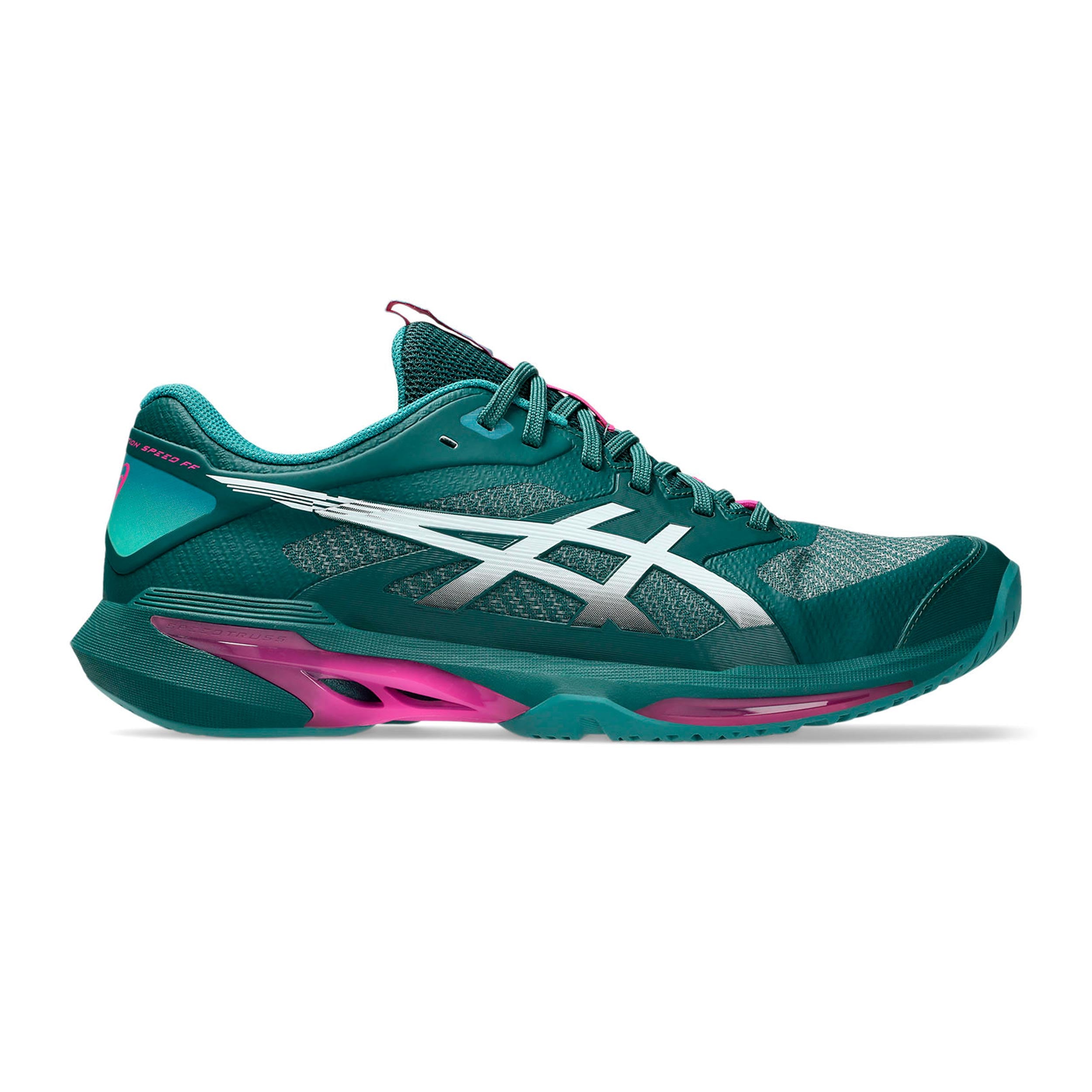 ASICS Solution Speed FF 4 Scarpa per tutte le superfici Uomini - color petrolio, rosa