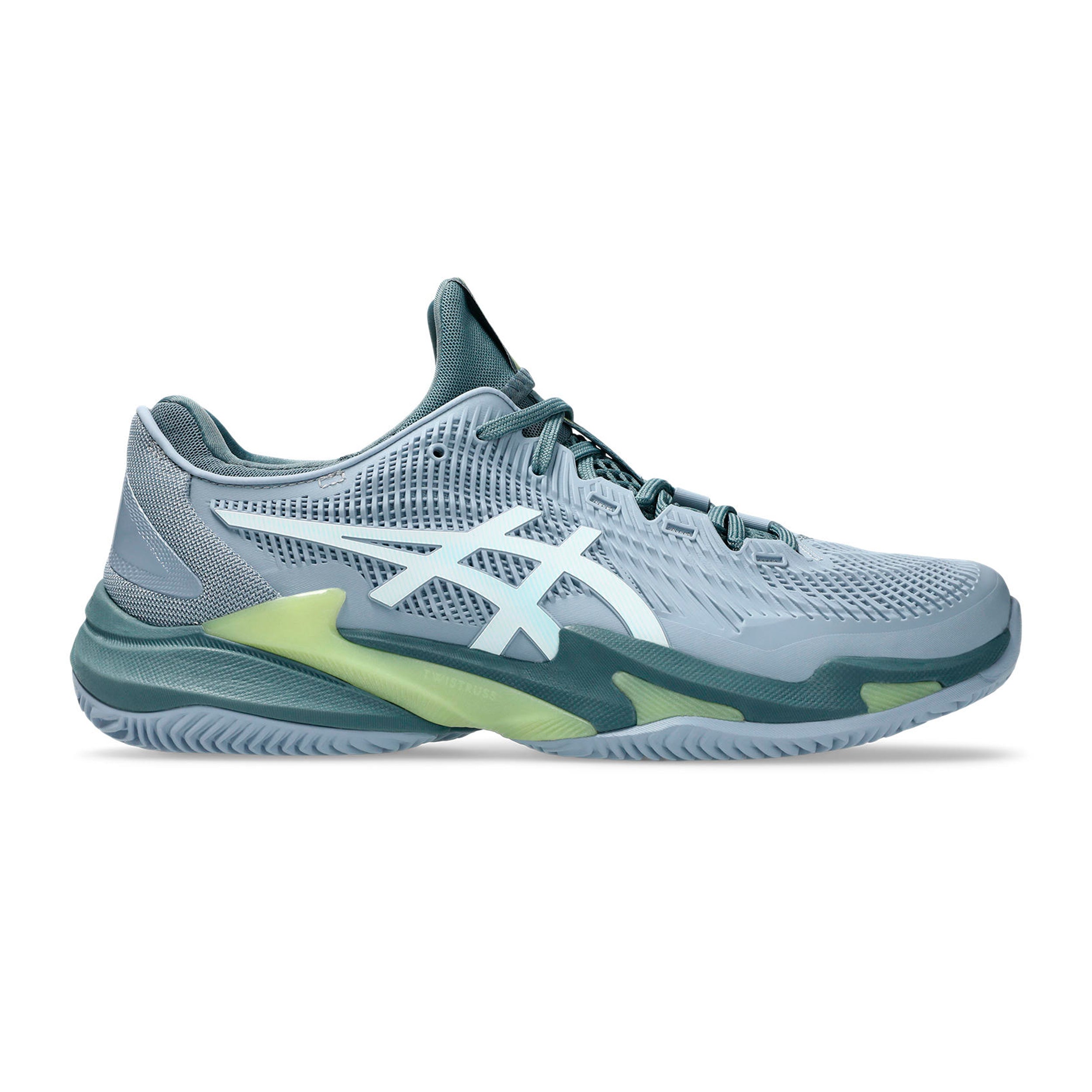 ASICS Court Ff 3 Scarpa per terra rossa Uomini - grigio-blu, bianco