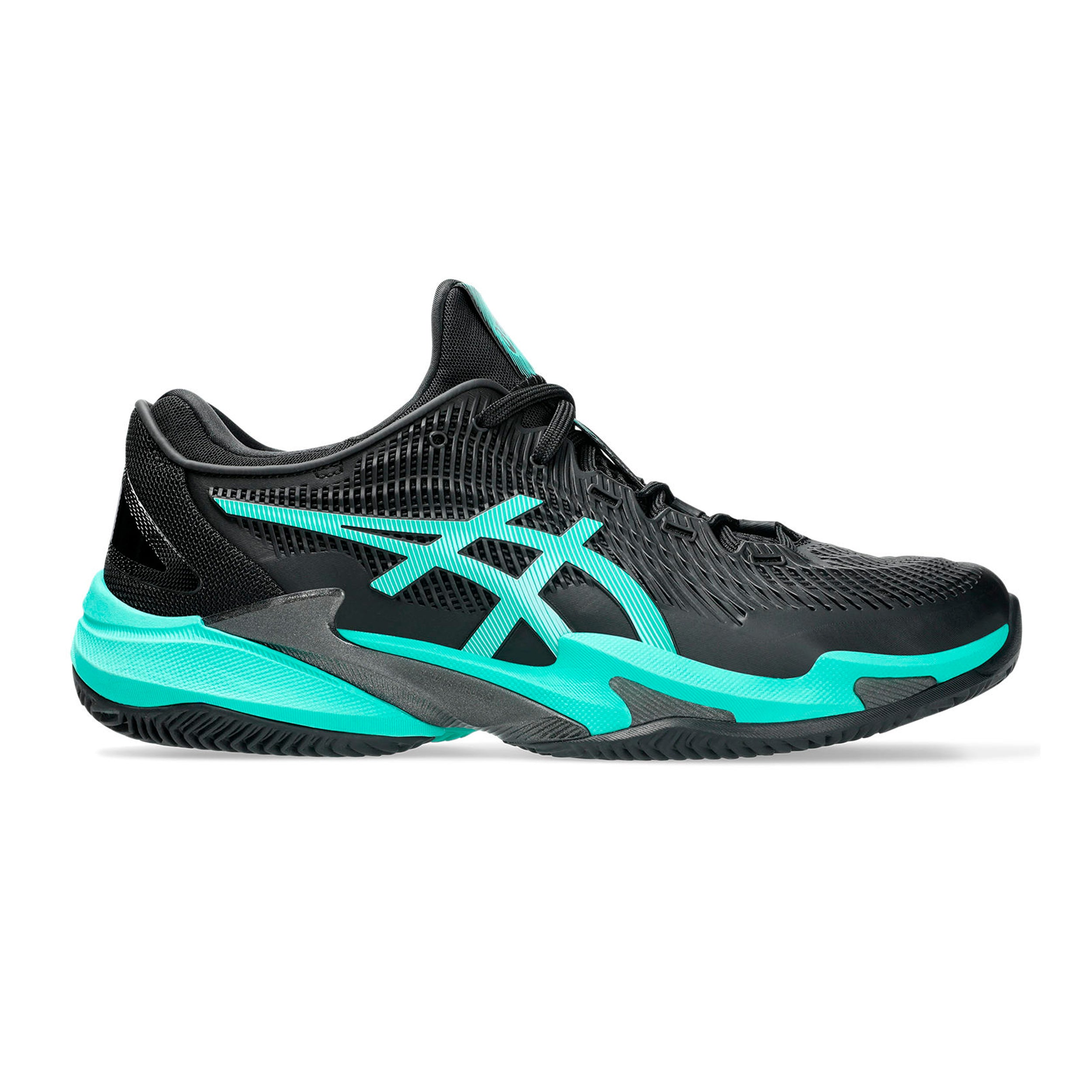 ASICS Court Ff 3 Scarpa per terra rossa Uomini - nero, turchese