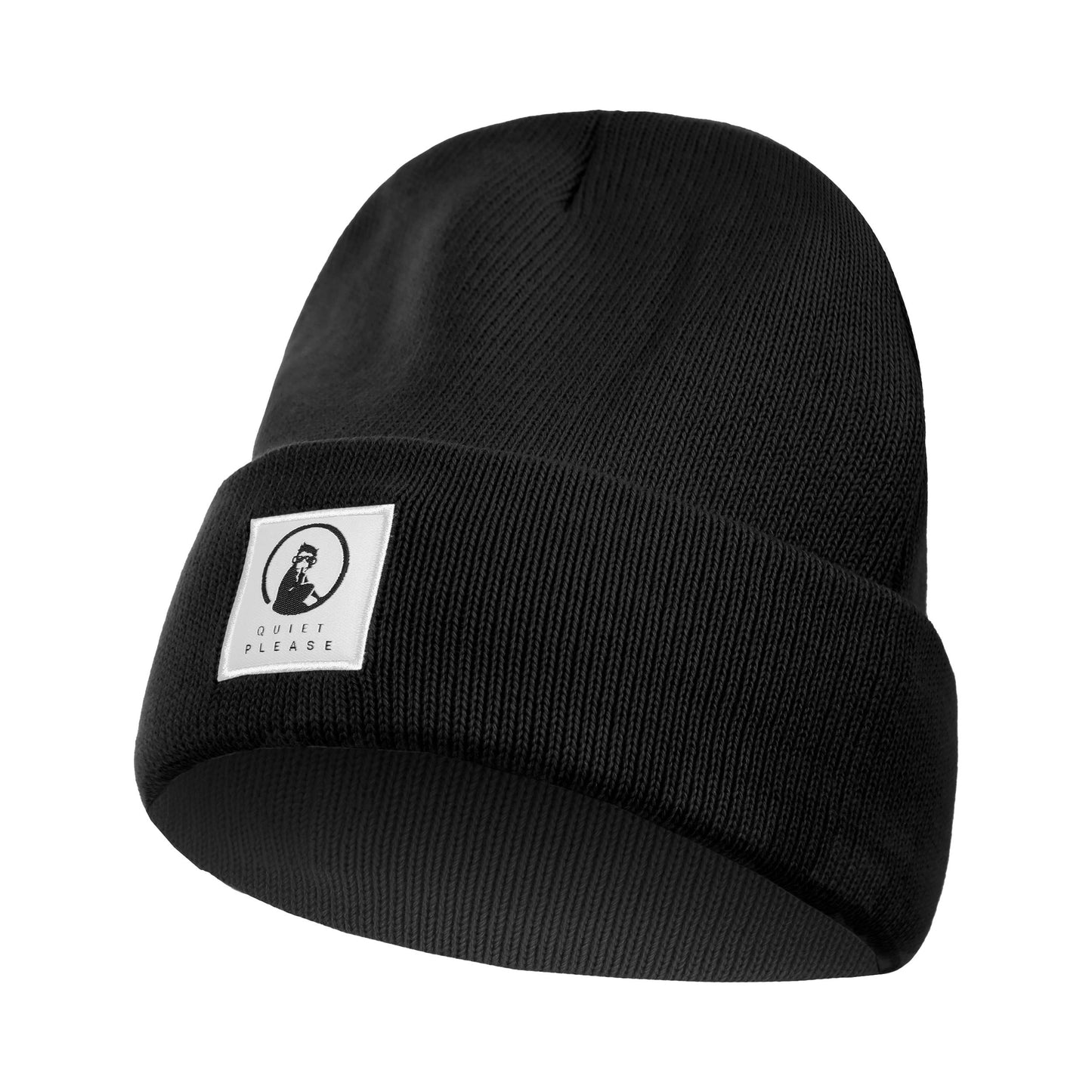 Quiet Please Get Warm Berretto Unisex-nero