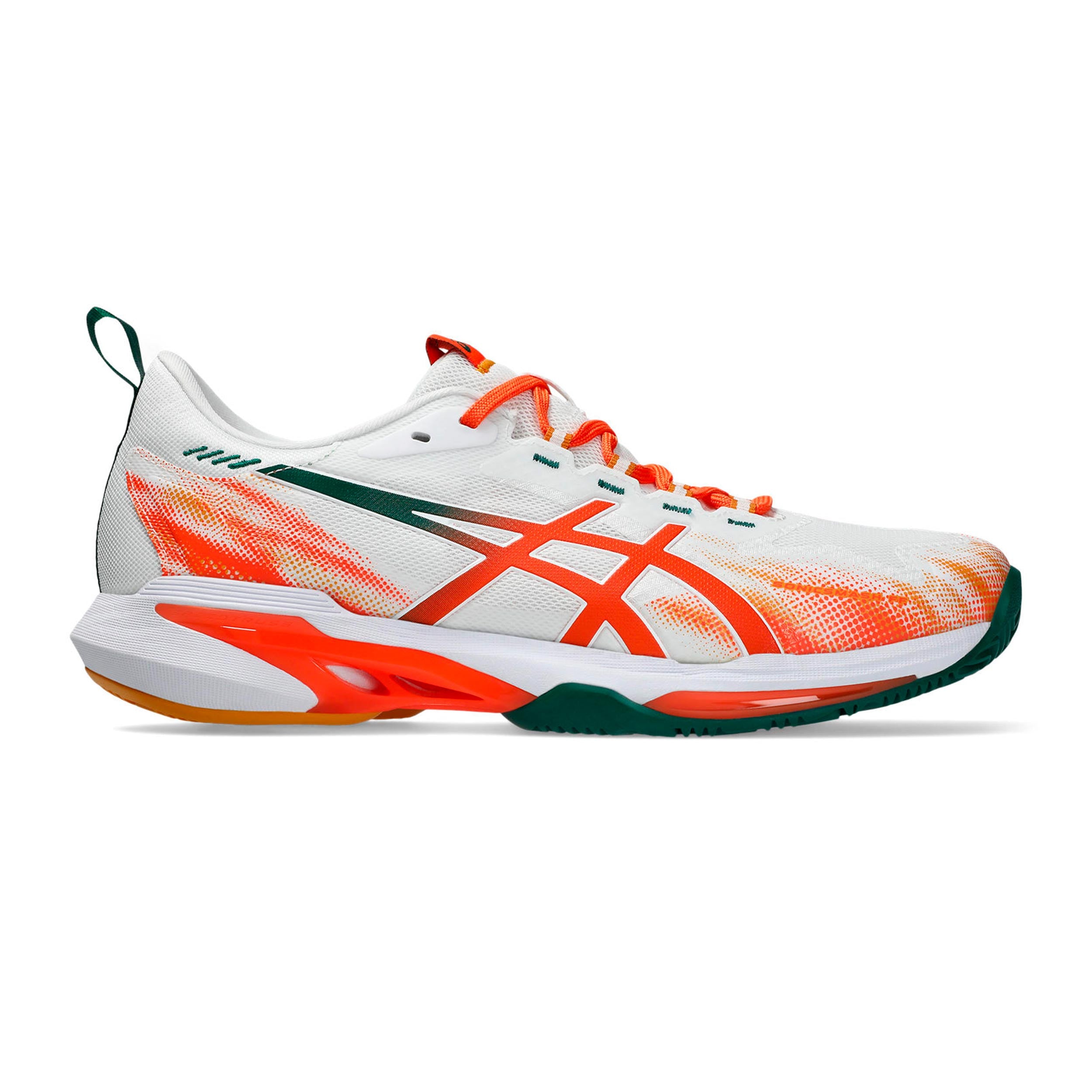 ASICS Sonicsmash FF Scarpa da padel Uomini - bianco, arancione neon