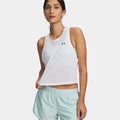 Tech Sport Mesh Crop Canottiera Donna-bianco, nero